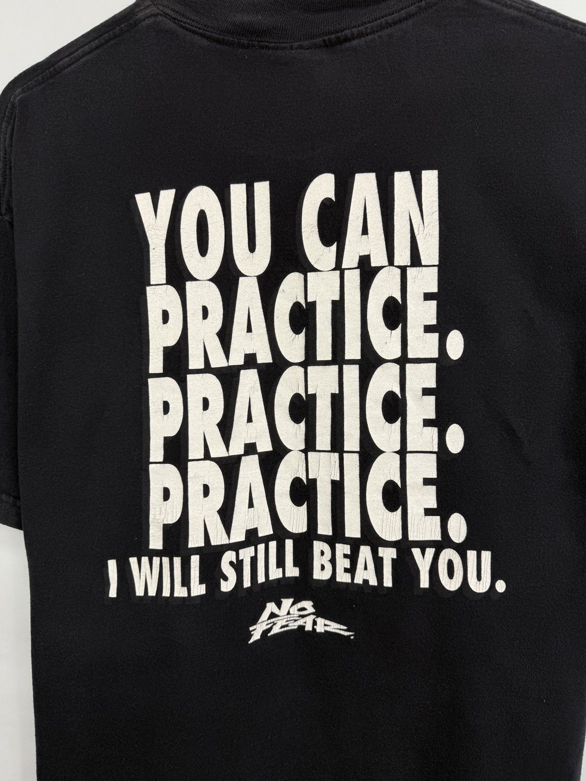 No Fear 🇺🇸💀 Vintage 90s No Fear You Can Practice I Will Still Beat Yo Size US XL / EU 56 / 4 - 5 Thumbnail