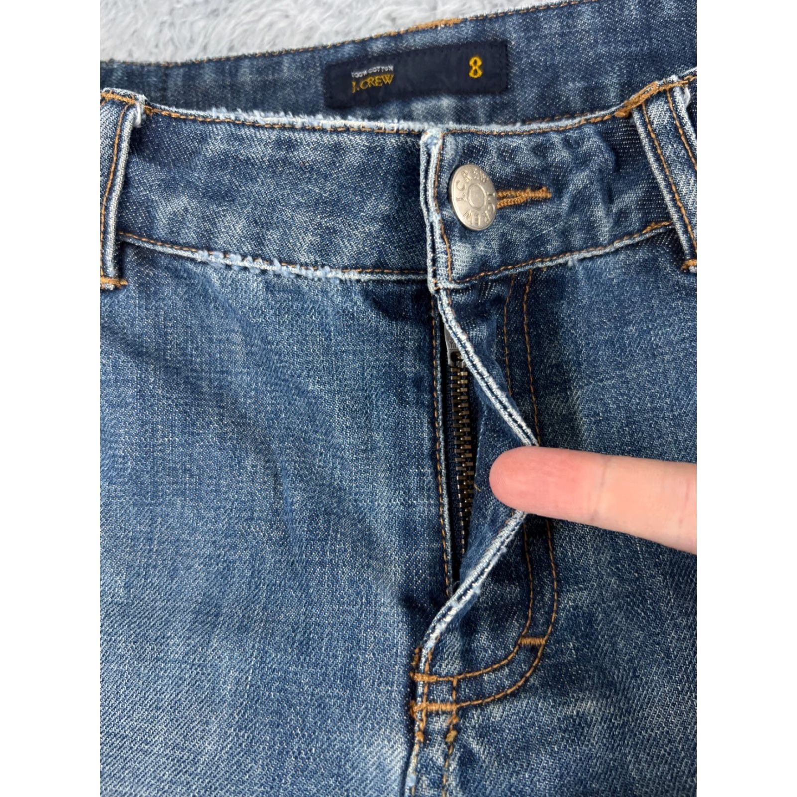 J.Crew VINTAGE J.CREW Jeans Women 8 Blue Denim Straight Leg Mid Rise 30x30 Jeans Women Blue 30x30 Mens? Size 30" / US 8 / IT 44 - 5 Thumbnail
