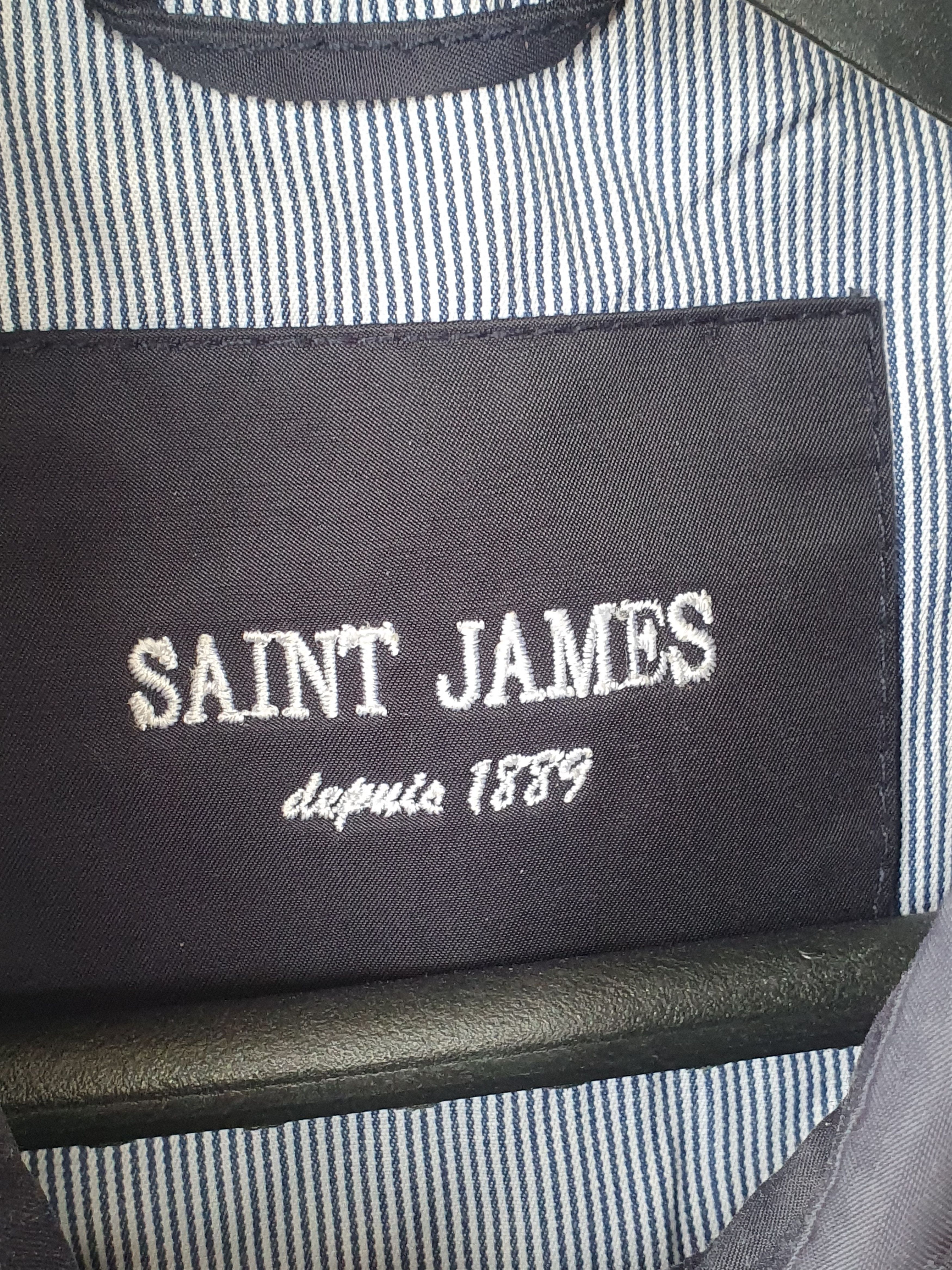 Saint James Saint James Double-Breasted Unisex Trench Coat sz L? Size US L / EU 52-54 / 3 - 7 Thumbnail