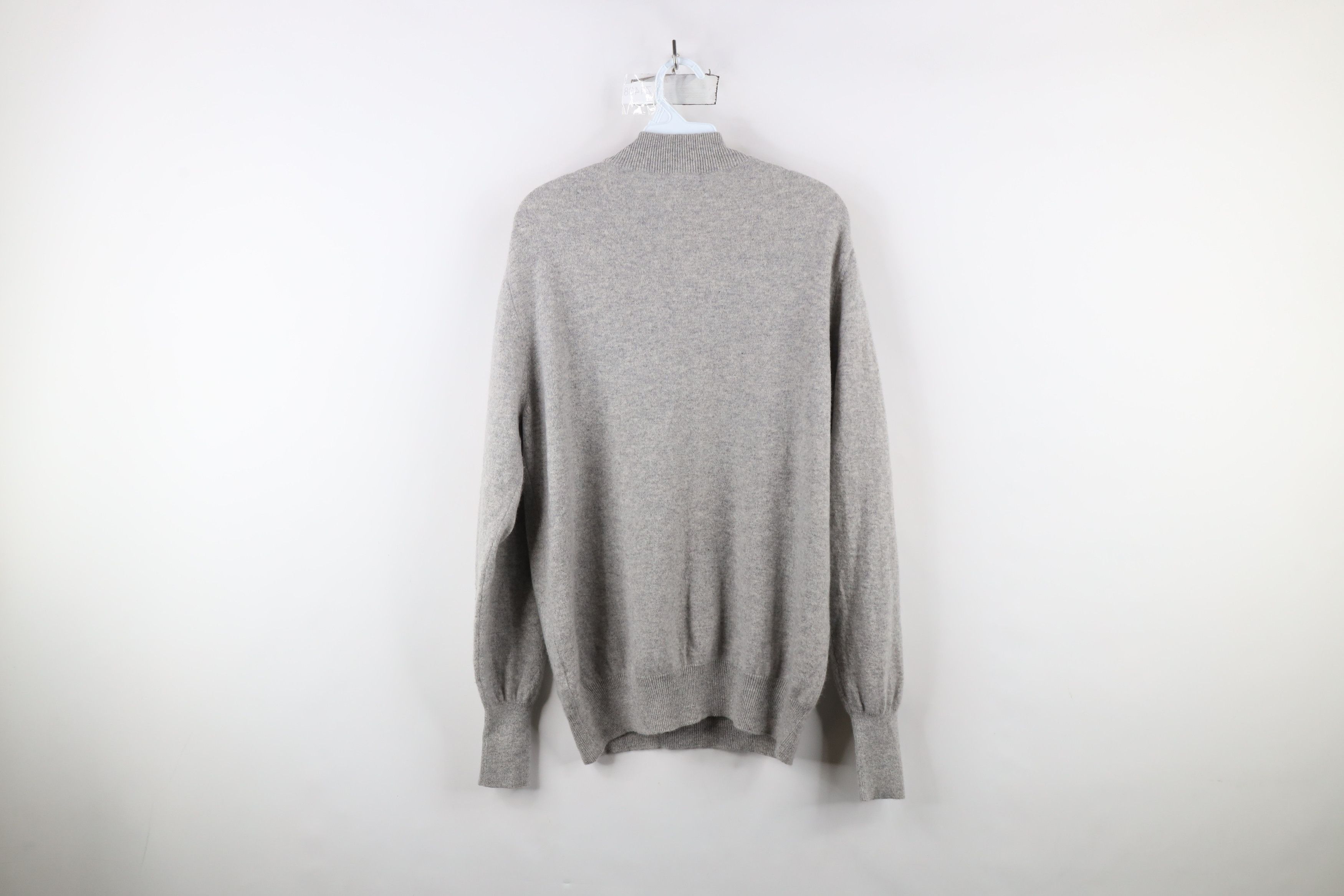 Vintage Vintage 90s Streetwear Blank Soft Cashmere Knit Sweater Size US L / EU 52-54 / 3 - 8 Thumbnail
