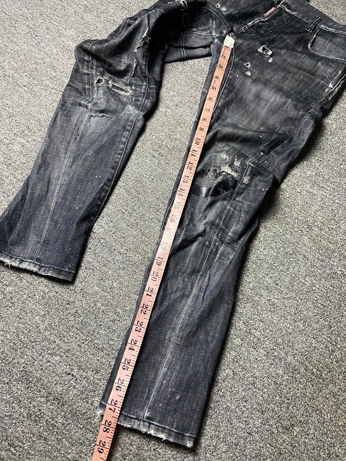 Dsquared2 DSQUARED2 Distressed Denim Ripped Jeans (141) Size US 31 - 9 Thumbnail