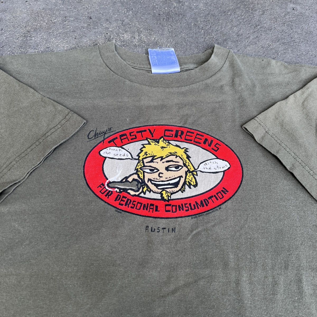 Other Vintage Tasty Greens Weed Marijuana Chuy's Drug Tee Faded Size US M / EU 48-50 / 2 - 3 Thumbnail