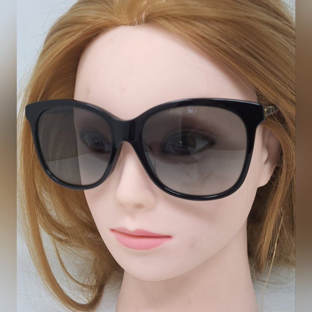 Gucci Gucci Sunglasses GG0655SA 001 Black Gold Grey Full Rim Squa Size ONE SIZE - 7 Thumbnail