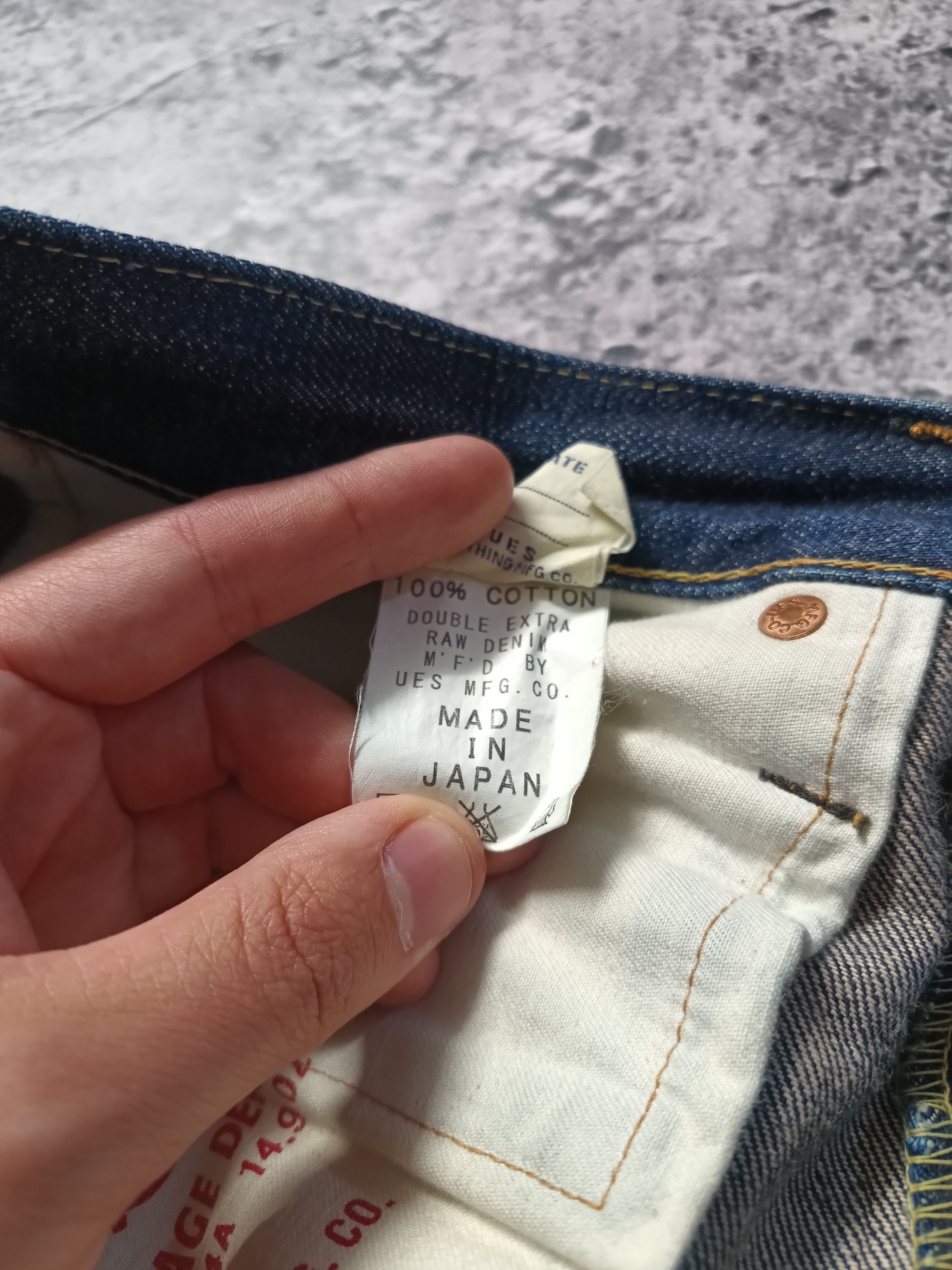 UES Clothing × UES Japan UES 400ST Japanese Selvedge Denim Jeans Made in Japan Size US 36 / EU 52 - 13 Thumbnail