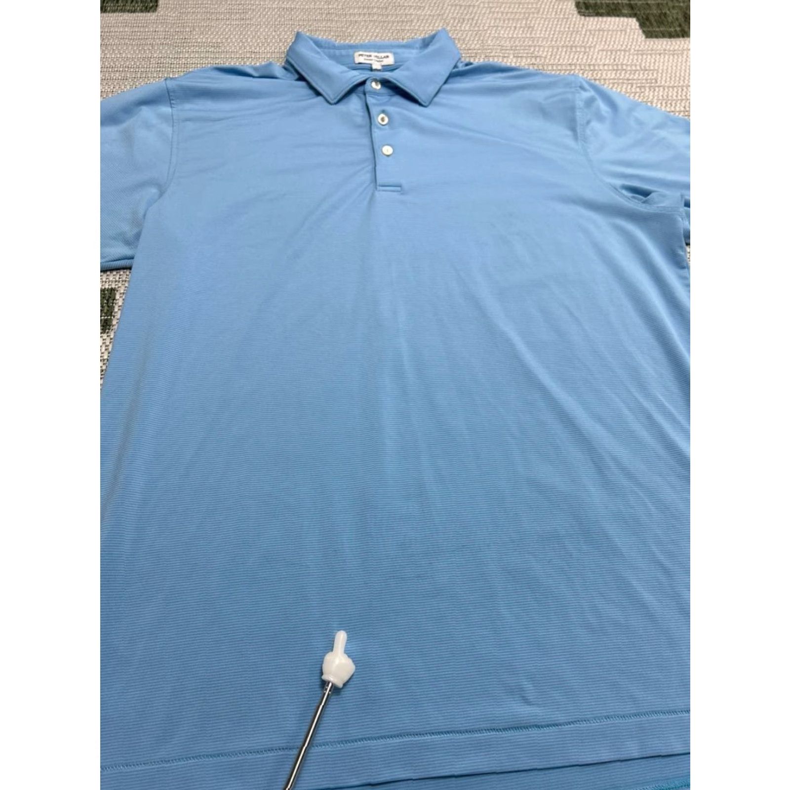 Peter Millar Peter Millar Summer Comfort Polo Shirts Mens Large Blue Striped Stretch Collared Shirt Size US L / EU 52-54 / 3 - 4 Thumbnail