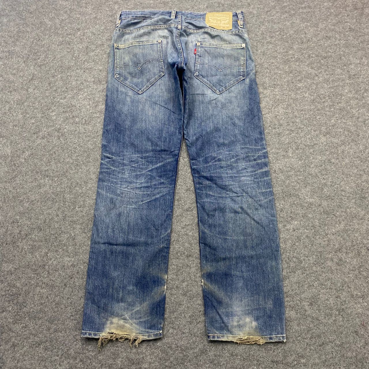Levi's 💥Best Offer💥Vintage Levis 504 Distressed Denim Size US 34 / EU 50 - 2 Thumbnail