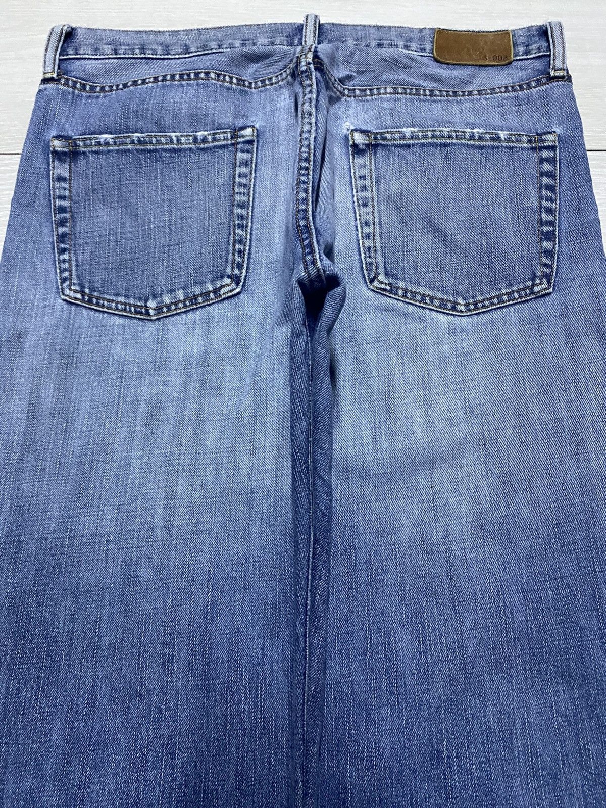 Uniqlo Vintage Japanese Brand Uniqlo S003 Faded Wash Baggy Jeans Size US 33 - 4 Thumbnail