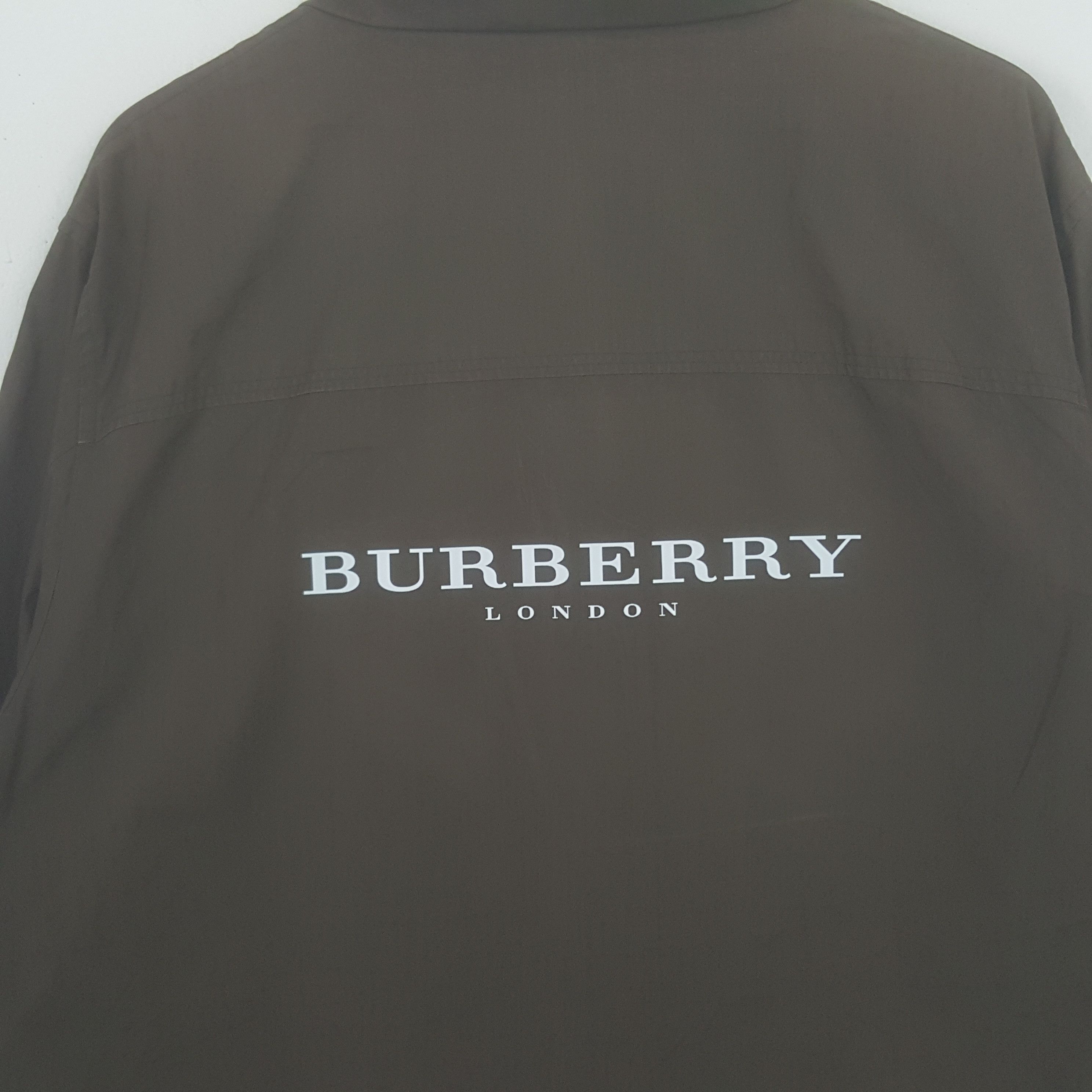 Burberry × Vintage Vintage Burberry London Zipper Custom Art Logo Long Jacket Size US XL / EU 56 / 4 - 2 Thumbnail