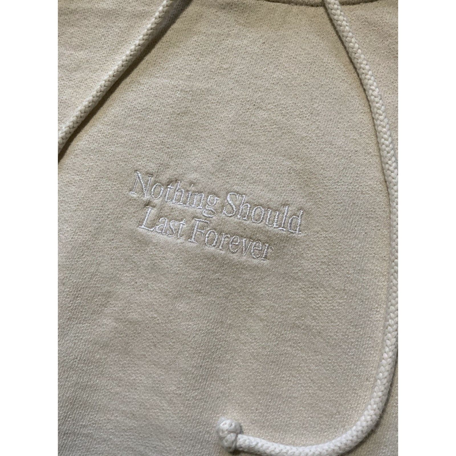 Vintage Cove Heavyweight Pullover Hoodie M Cotton Beige Mens Size US M / EU 48-50 / 2 - 5 Thumbnail