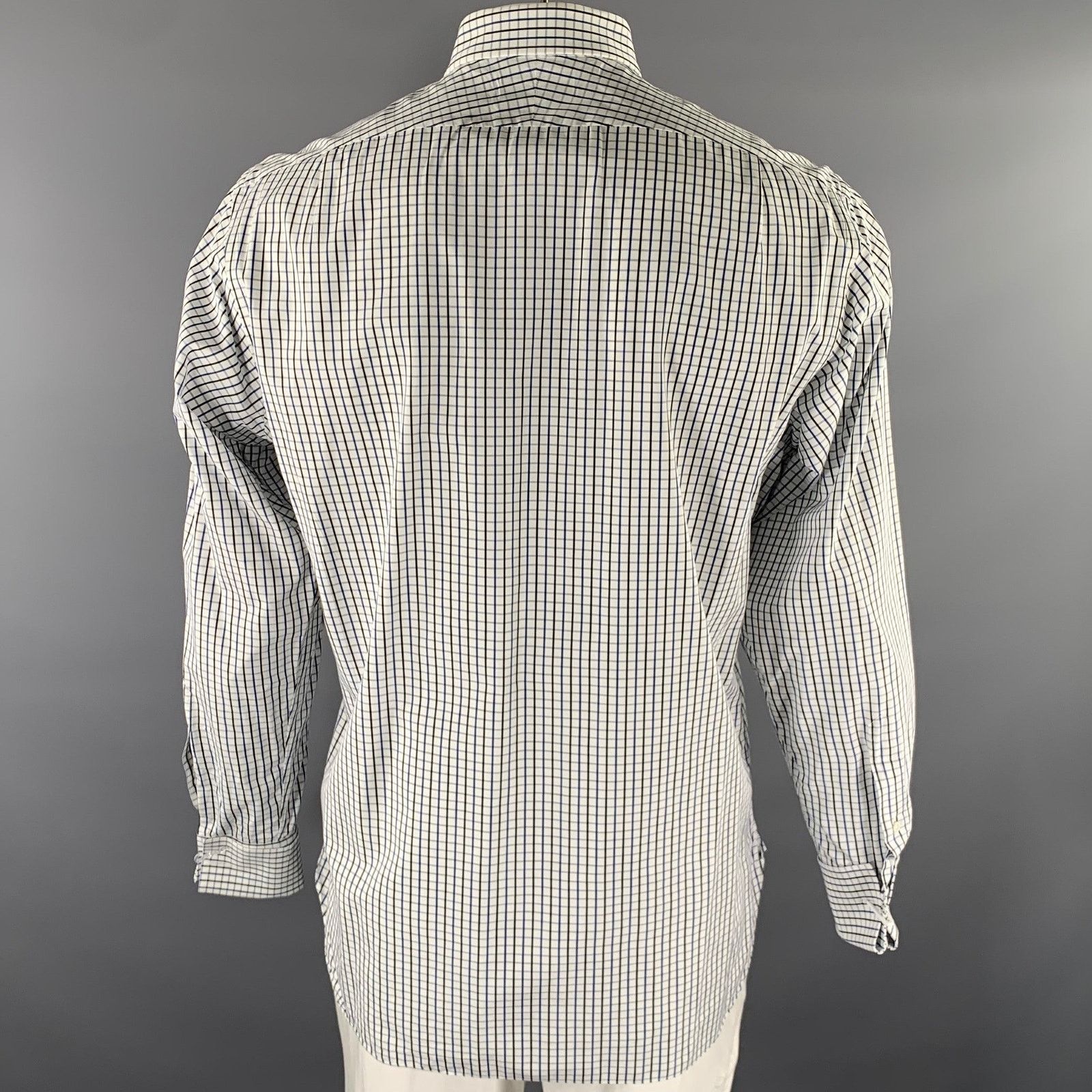 Ralph Lauren RALPH LAUREN White Black Blue Check Cotton Long Sleeve Shirt Size US XL / EU 56 / 4 - 4 Thumbnail