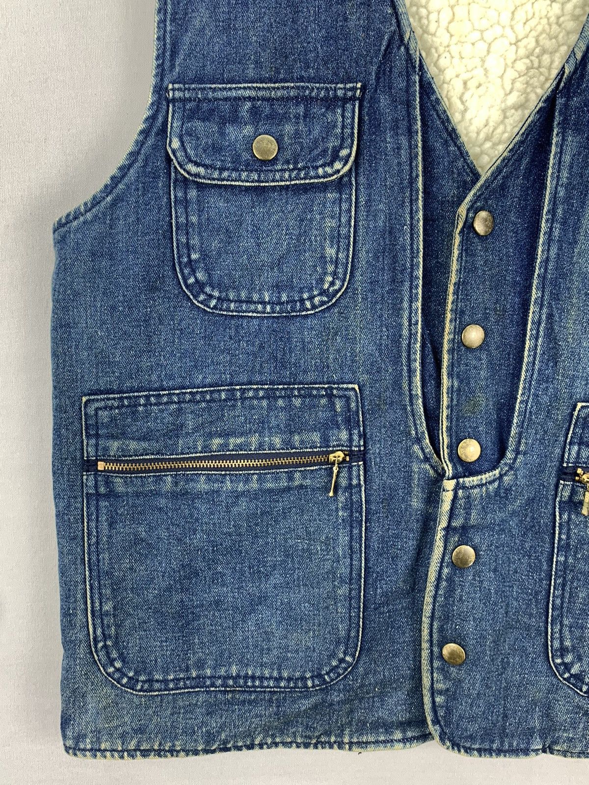 Vintage Vintage Denim Jacket Wood Crane Vest Size US M / EU 48-50 / 2 - 3 Thumbnail
