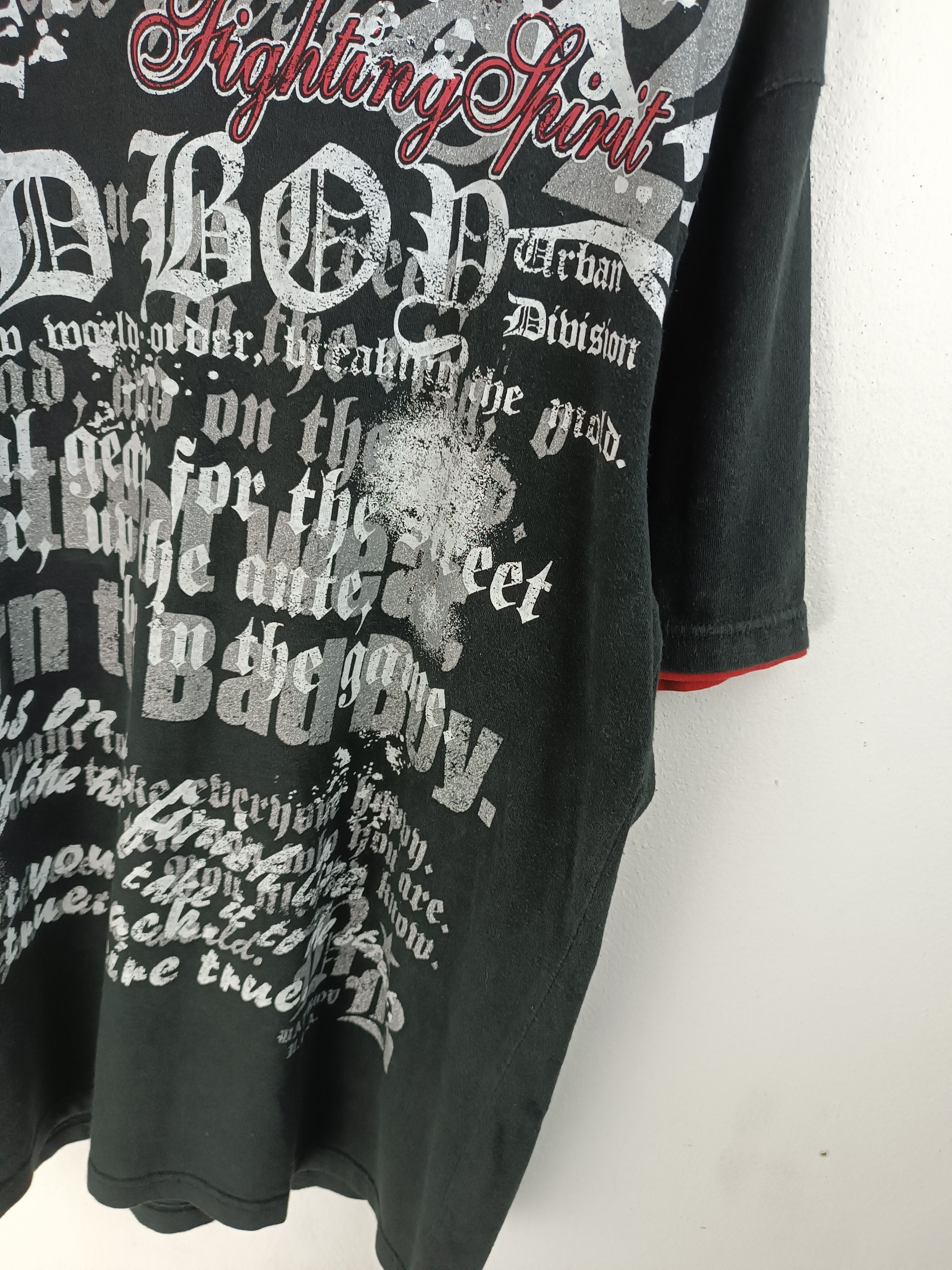 If Six Was Nine VINTAGE Y2K BAD BOY DOUBLE LAYER GOTHIC POEM PUNK VKEI KMIRI Size US XL / EU 56 / 4 - 7 Thumbnail