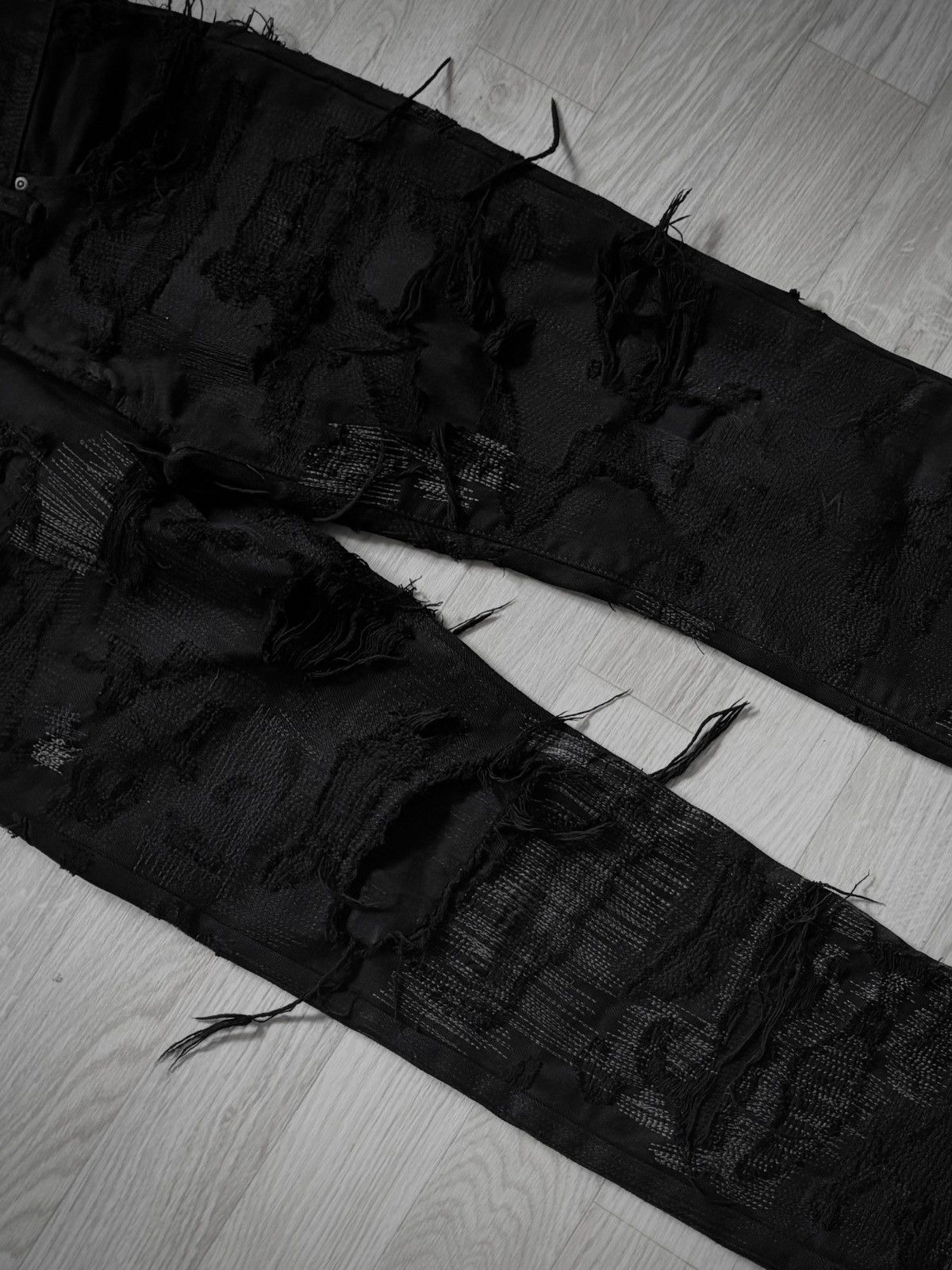 Undercover Undercover 85 Black Denim Size US 30 / EU 46 - 4 Thumbnail