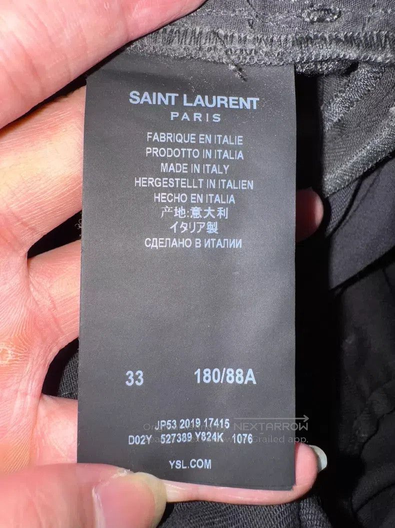 Saint Laurent Paris Saint Laurent Paris Cat Claw Coated Wax Finished Basic Den Size US 33 - 8 Thumbnail