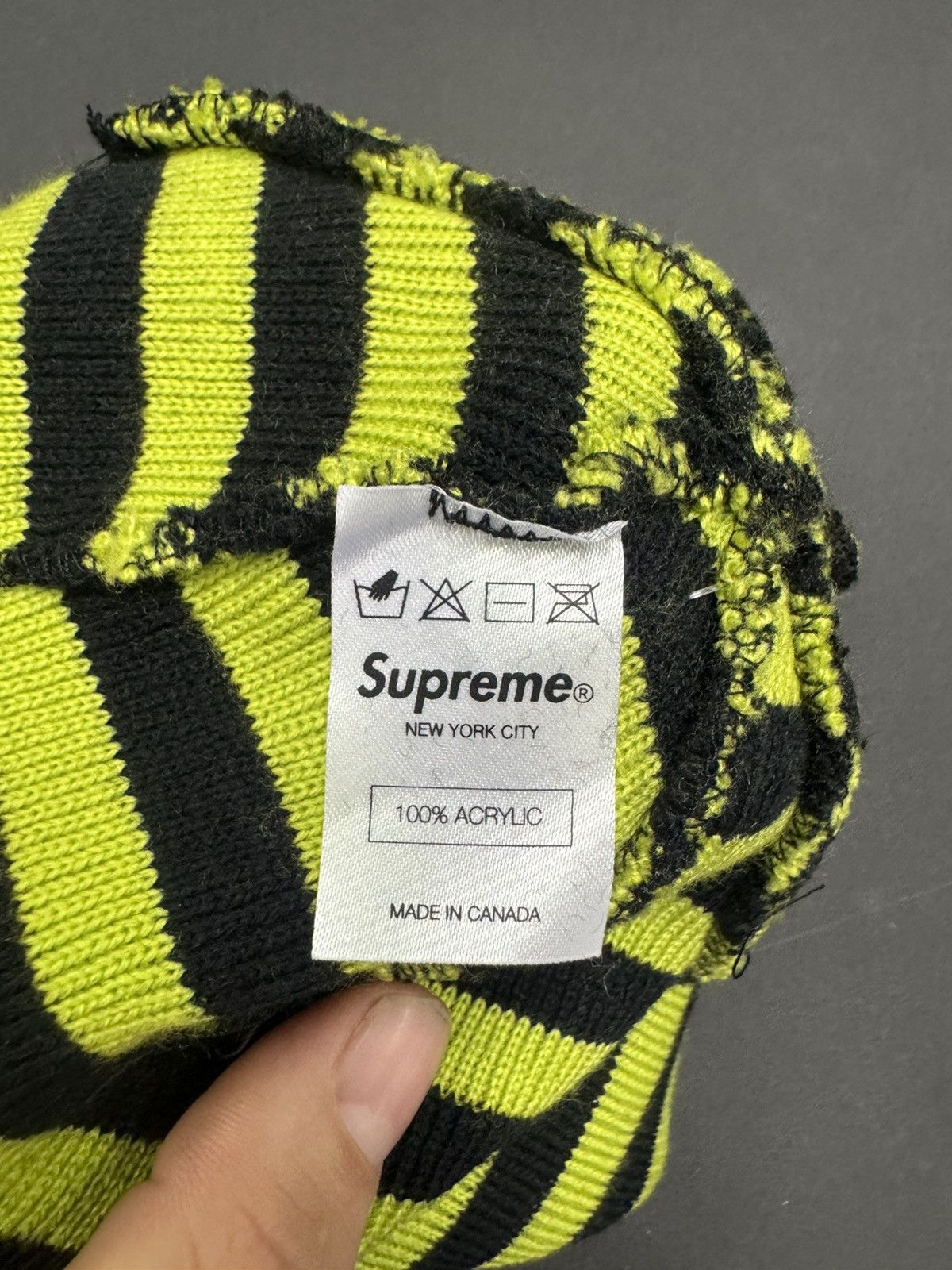 Supreme FW12 Supreme Striped Beanie Size ONE SIZE - 3 Thumbnail
