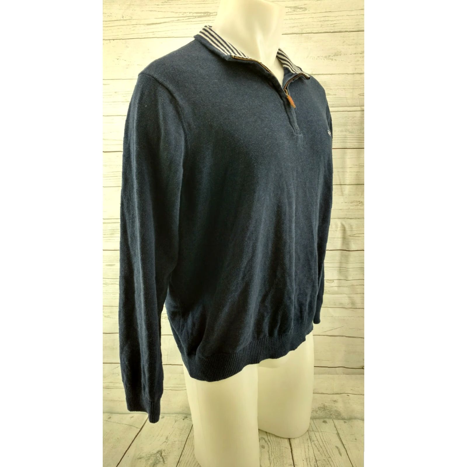 Vineyard Vines Vineyard Vines Men's L 1/4 Zip Sweater Blue Long Sleeve Size US L / EU 52-54 / 3 - 4 Thumbnail
