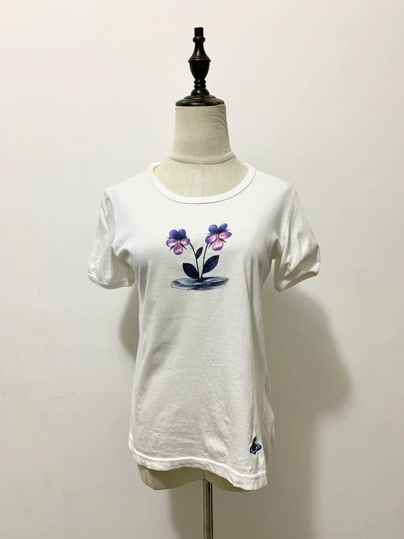 Vivienne Westwood Vivienne Westwood White orchid short-sleeved T-shirt Size S / US 4 / IT 40 - 1 Thumbnail