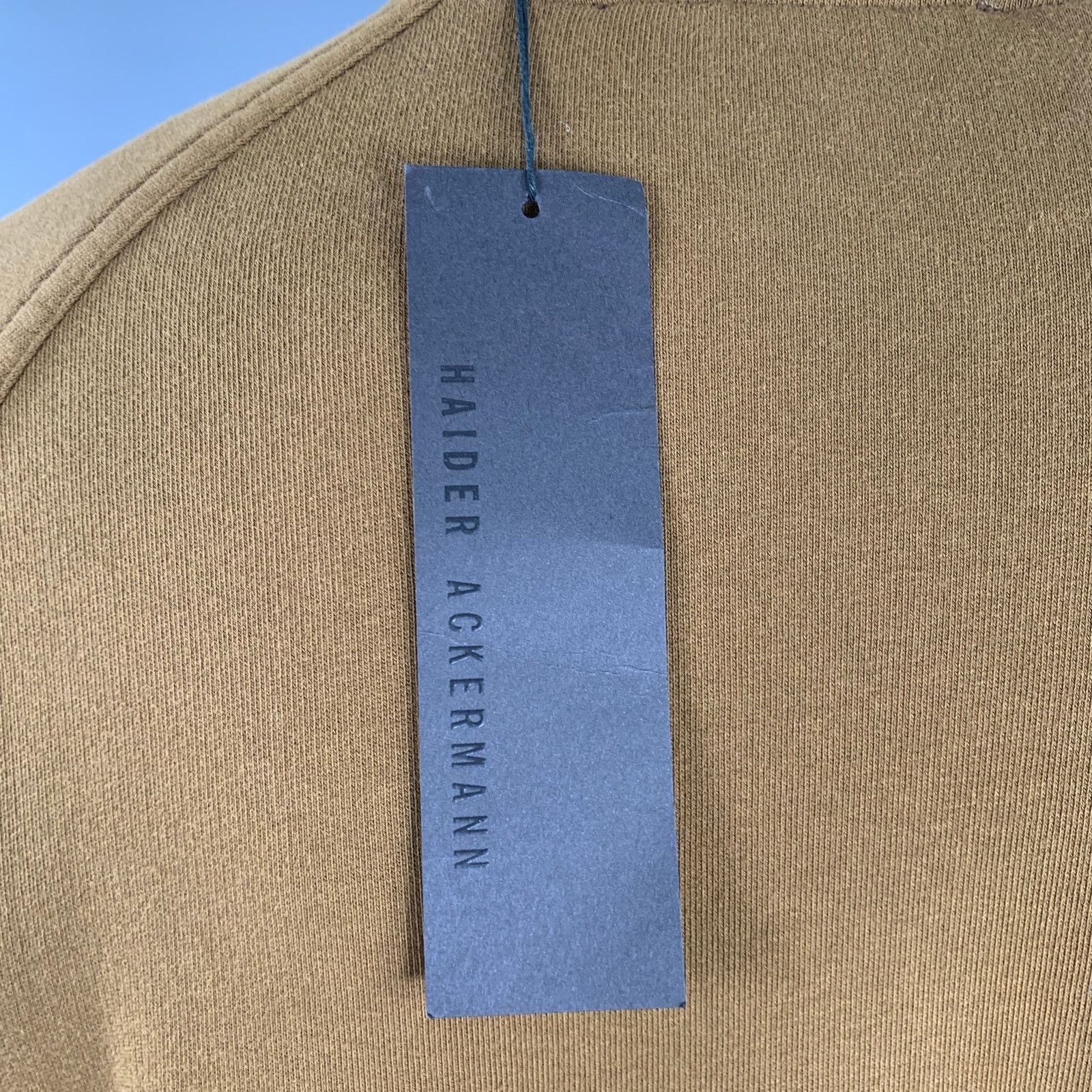 Haider Ackermann HAIDER ACKERMANN L Brown Cotton Blend Crew Neck Sweatshirt Size US L / EU 52-54 / 3 - 4 Thumbnail