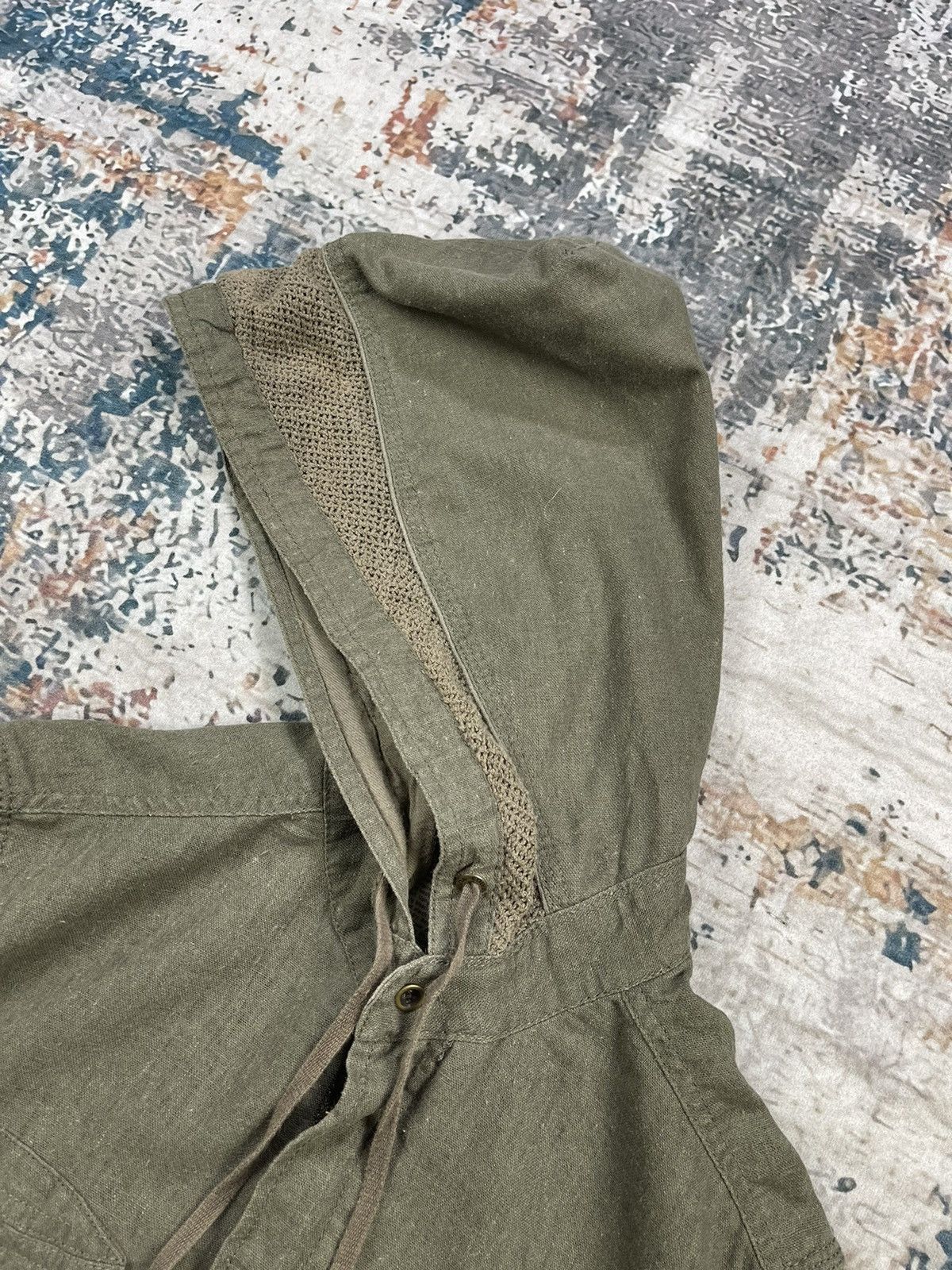 Le Grande Bleu (L.G.B.) G.O.A Military Cargo Pocket Hooded Overshirt Jacket Size US S / EU 44-46 / 1 - 4 Thumbnail