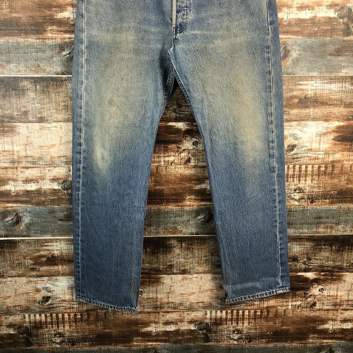 Levi's 501xx Levis Blue Denim jeans Pants #A2572 Size US 35 - 3 Thumbnail
