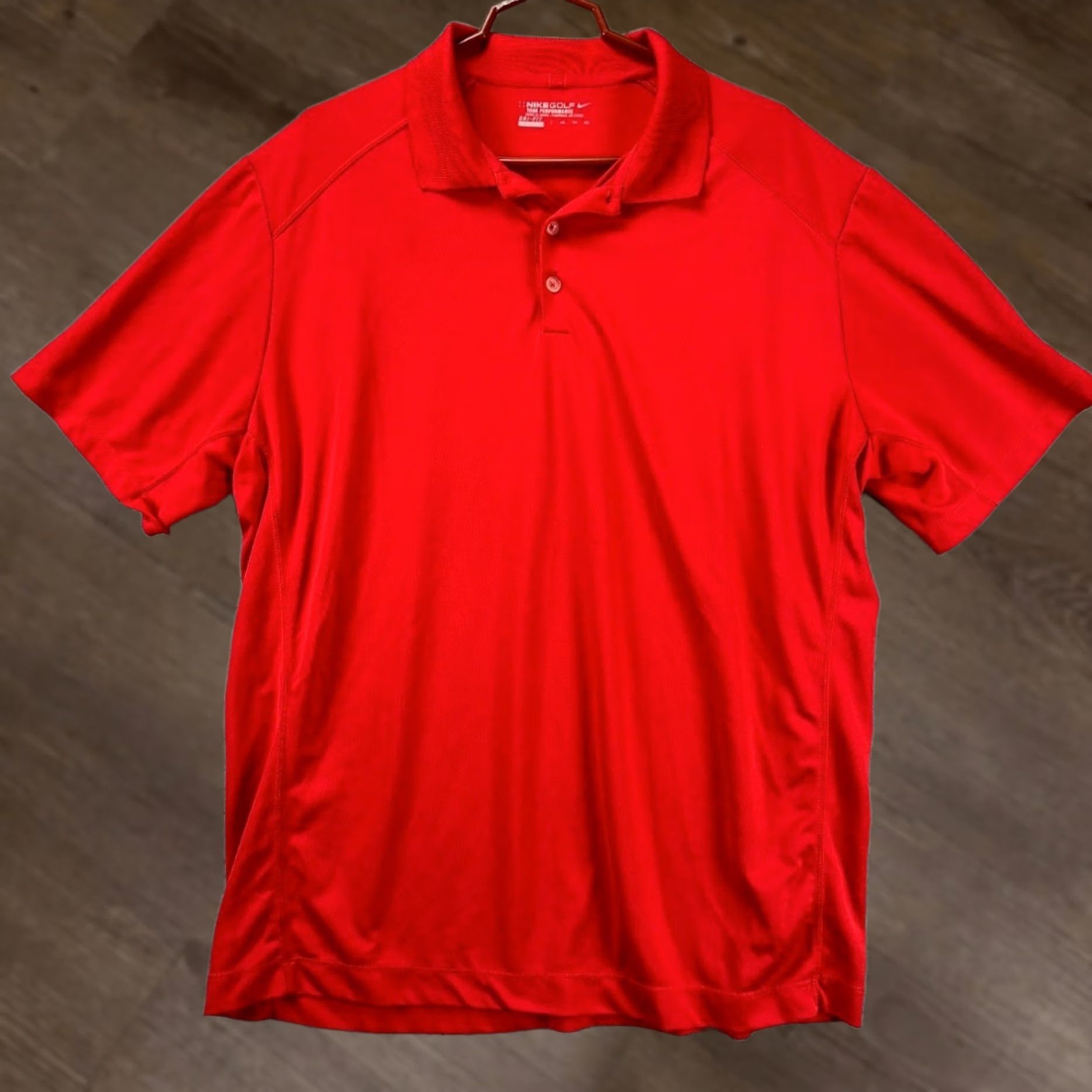 Nike Nike Golf Polo Shirt Adult 2XL Dri-Fit Red Tour Performance Athletic Rugby Mens Size US XXL / EU 58 / 5 - 1 Thumbnail