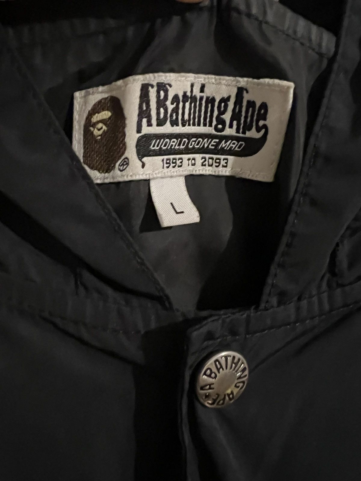 Other A BATHING APE Flame Hoodie Coach Polyester BLK Flame Size US L / EU 52-54 / 3 - 2 Thumbnail