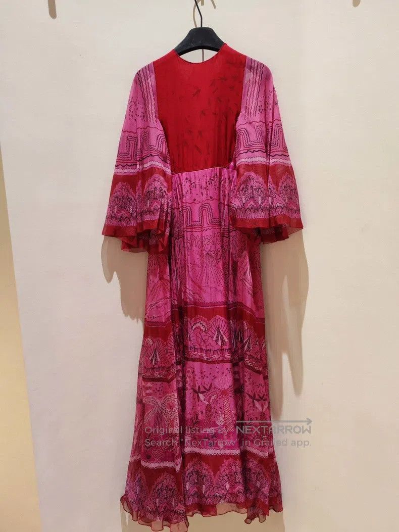 Valentino Valentino Red patchwork dress dress Size M / US 6-8 / IT 42-44 - 4 Thumbnail