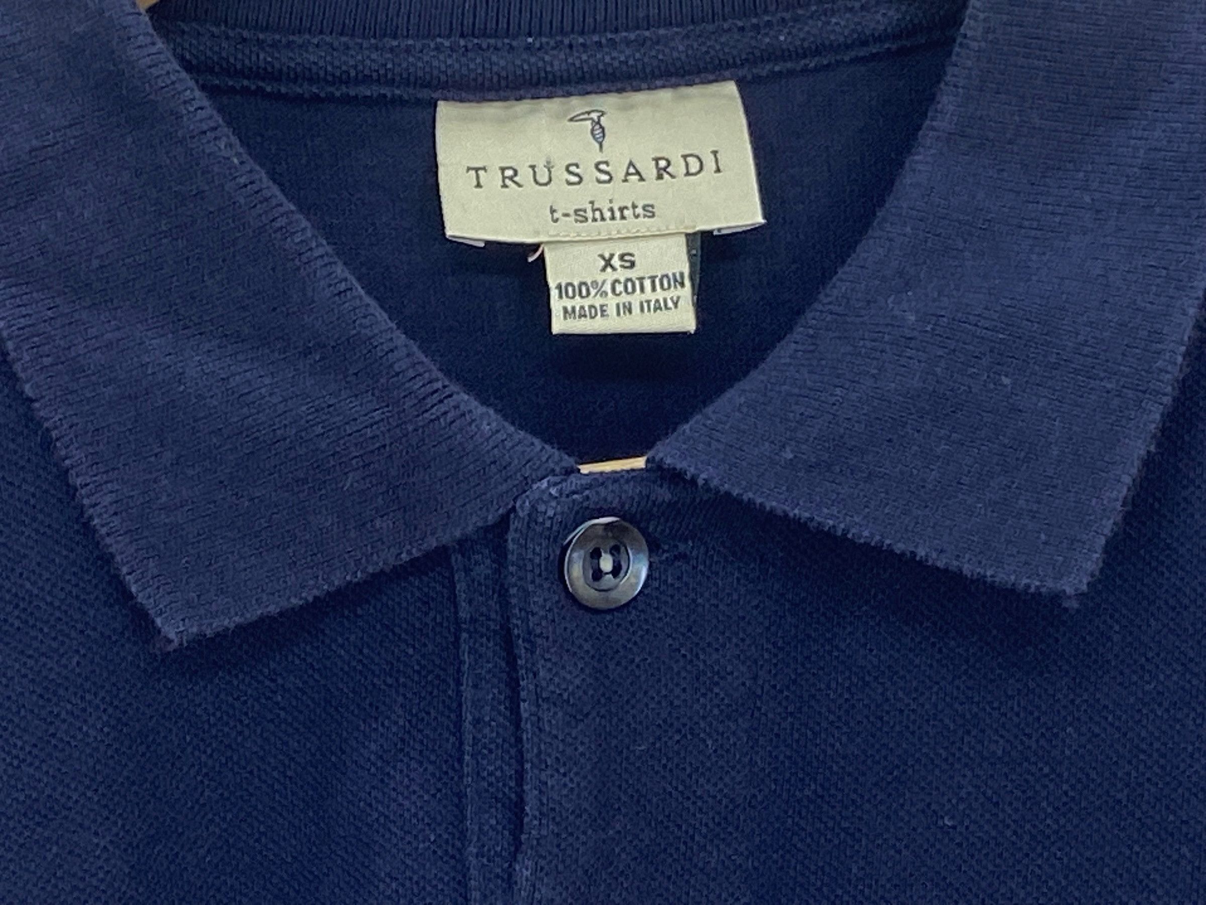 Trussardi × Vintage Trussardi Polos Shirt Made in Italy Size US XXS / EU 40 - 8 Thumbnail