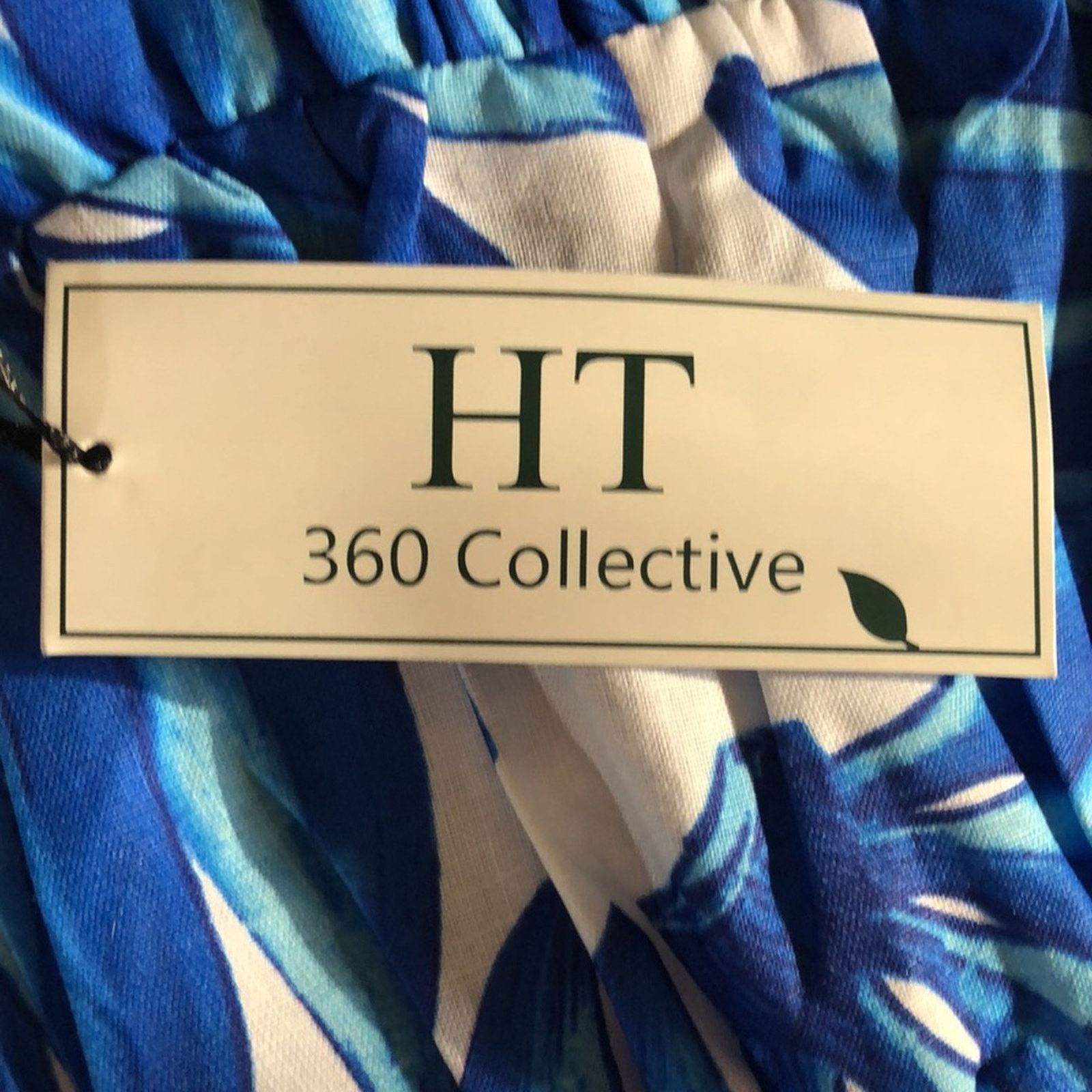 Hollywood Trading Company Nordstrom • Blue and White Crop Top • Size XS Size XS / US 0-2 / IT 36-38 - 4 Thumbnail
