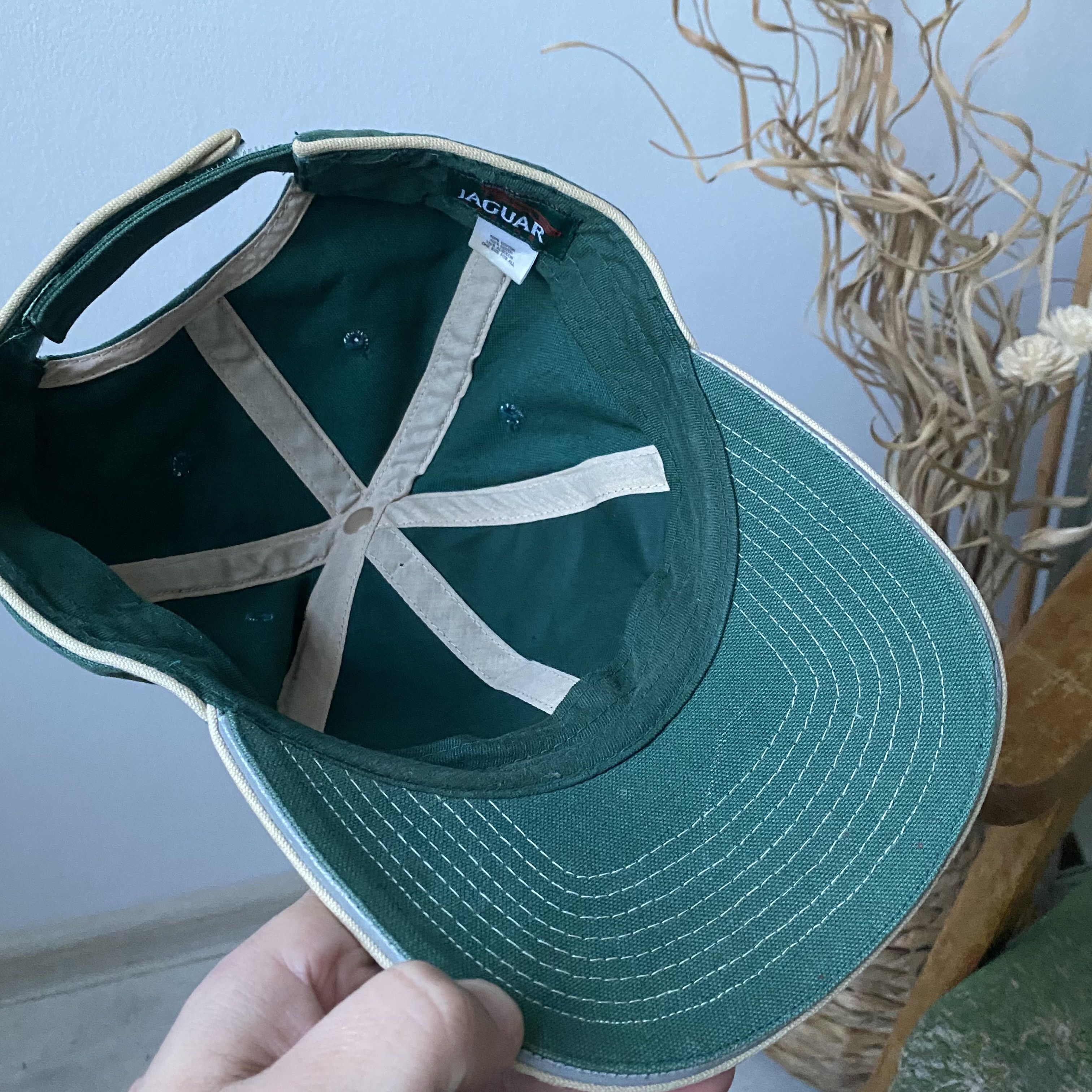 Ferrari 🐆 Vintage 90s Racing Jaguar cap Faded Dad Hat Size ONE SIZE - 7 Thumbnail