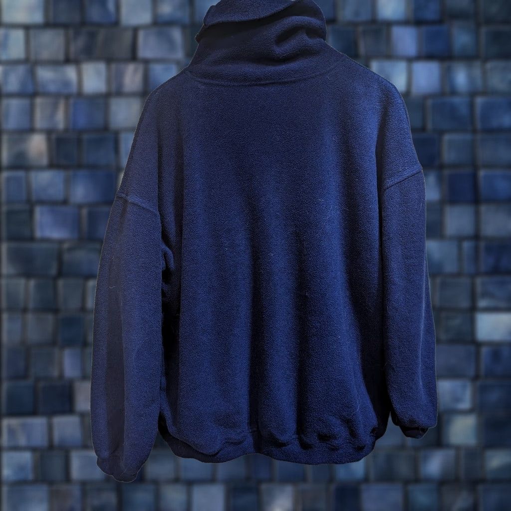 Vintage VINTAGE MAMBOSOK Fleece Sweater Turtleneck Unisex Adults XL Blue Synchilla Winter Pullover Apres ski 90s Modern? Size US XL / EU 56 / 4 - 1 Thumbnail