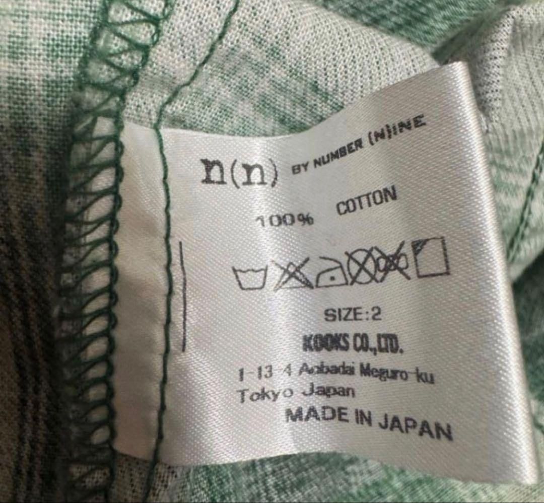 Number (N)ine Corduroy Fleece Collar Plaid Flannel Shirt Size US M / EU 48-50 / 2 - 6 Thumbnail