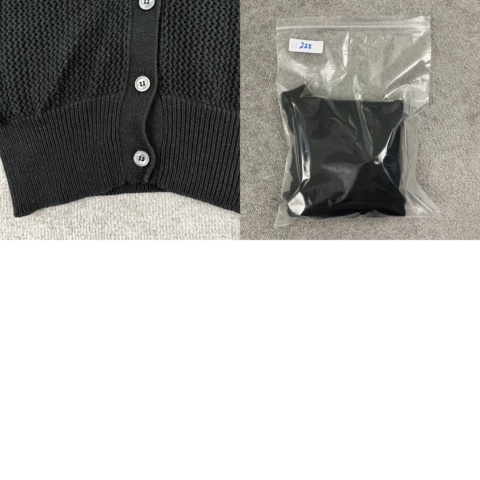 Marella MARELLA Cardigan Sweater Womens XS/Small Cropped Black Open Knit Ribbed Romania Size XS / US 0-2 / IT 36-38 - 8 Thumbnail