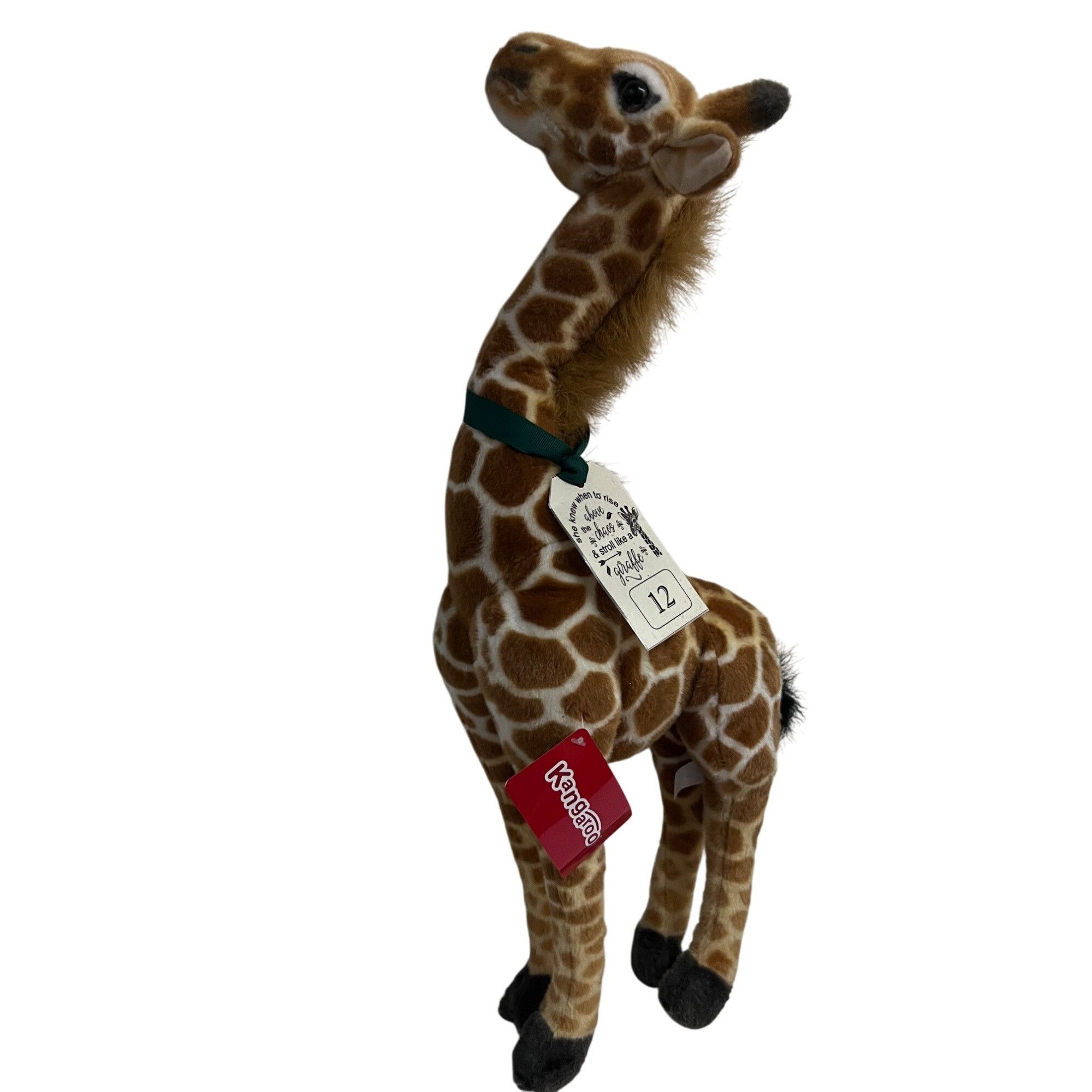 Vintage Kangaroo Giraffe Stuffed Animal Plush Toy Large New With Tag Size ONE SIZE - 5 Thumbnail