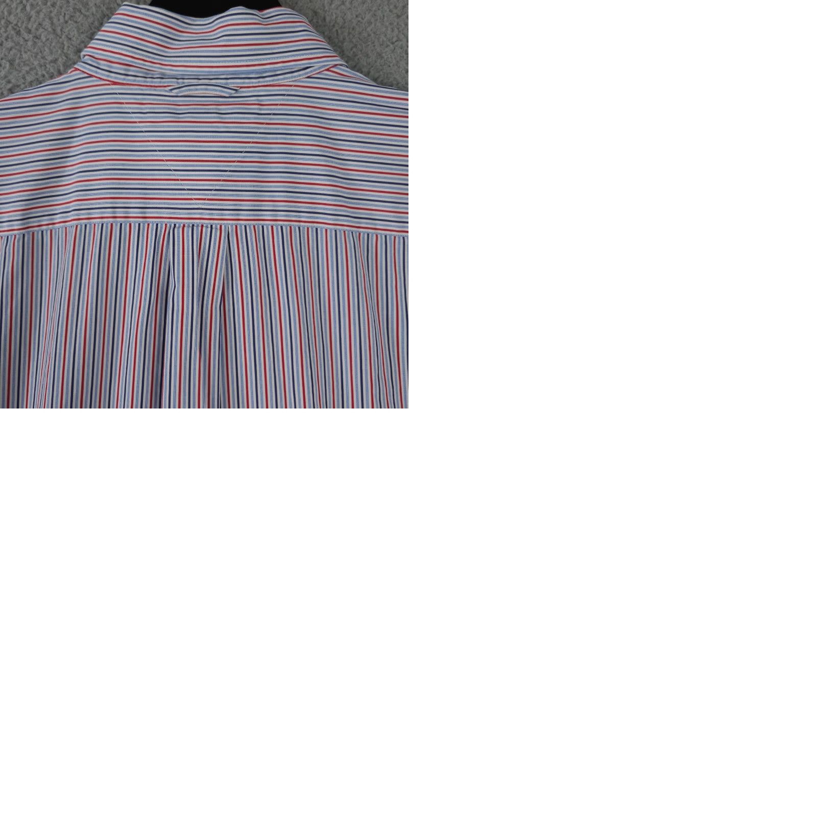Tommy Hilfiger Tommy Hilfiger Shirt Mens XL Red White Blue Striped 80s 2 Ply Fabric Button Down Size US XL / EU 56 / 4 - 9 Thumbnail