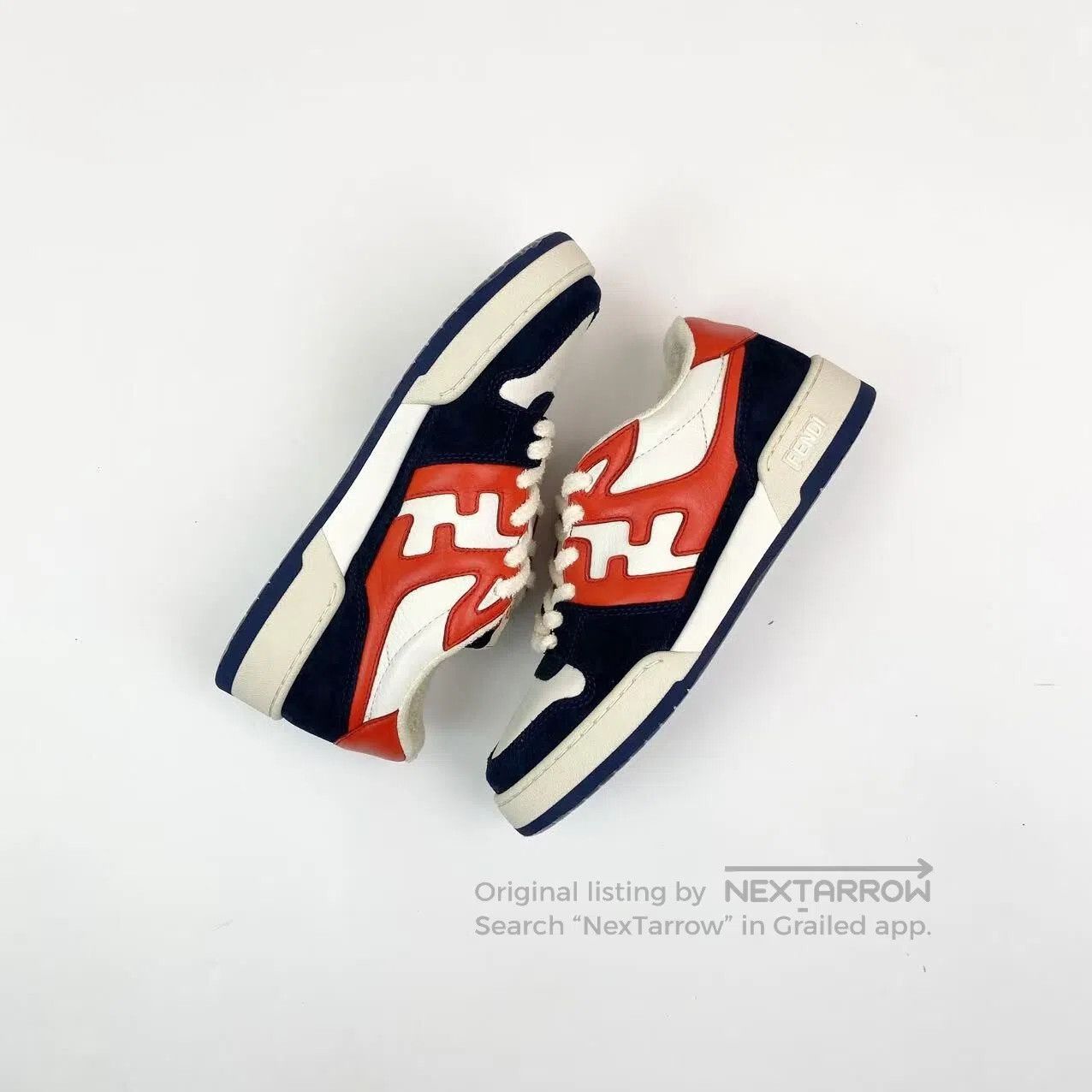 Fendi Fendi Match leather double F dark print color-blocking low Size US 7.5 / IT 37.5 - 5 Thumbnail