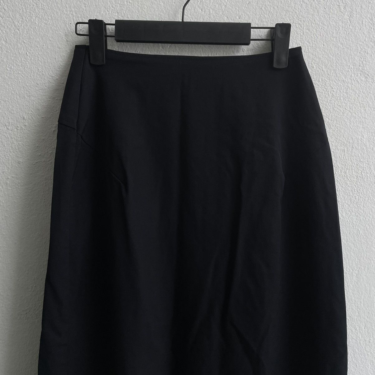Yohji Yamamoto Y's by Yohji Yamamoto Black Pleated Midi Skirts Size 26" / US 2 / IT 38 - 10 Thumbnail