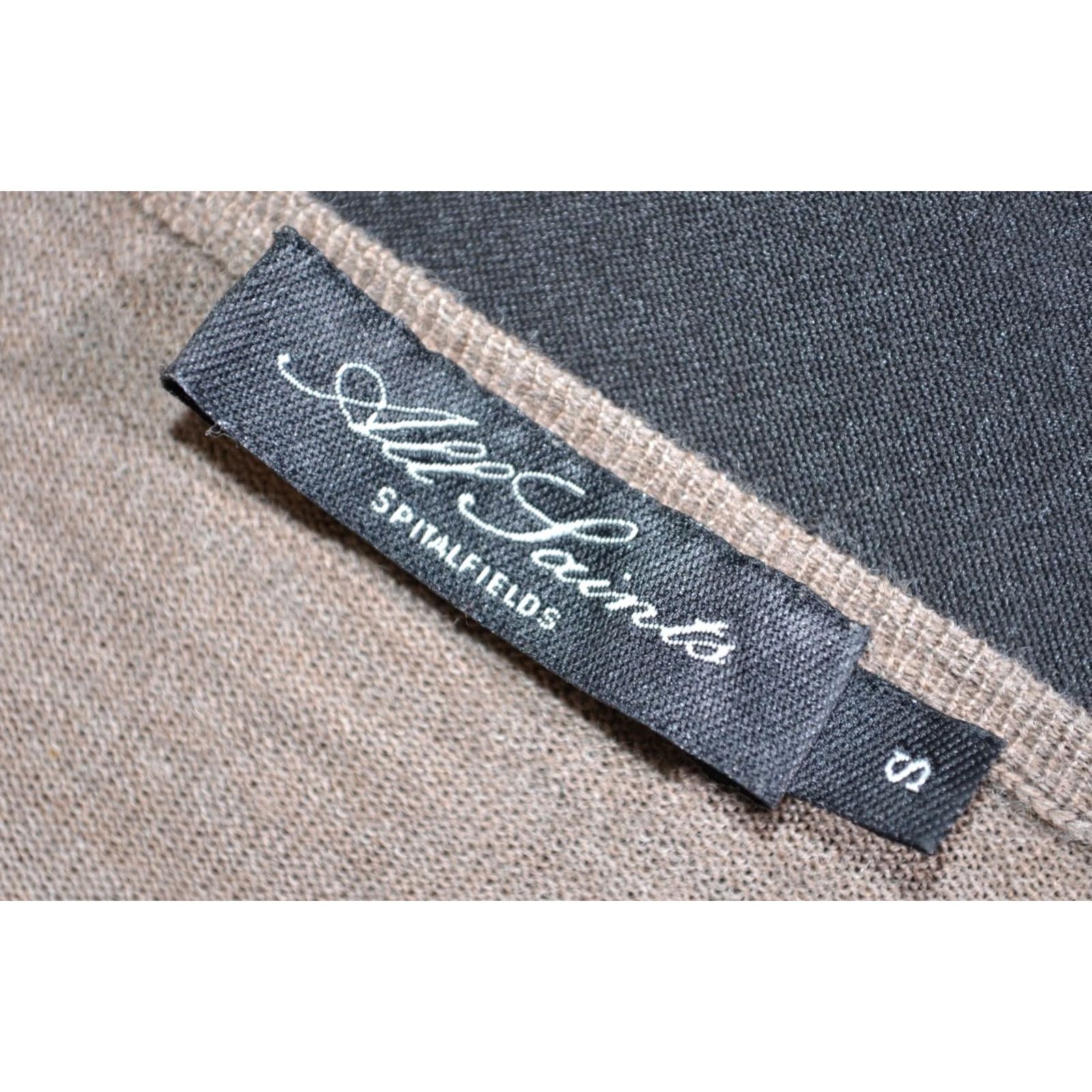 Allsaints AllSaints Jumper V-Neck Long Sleeve Wool Slim Size S Brown Mens Slim Pullover Knit Jacket Size US S / EU 44-46 / 1 - 4 Thumbnail