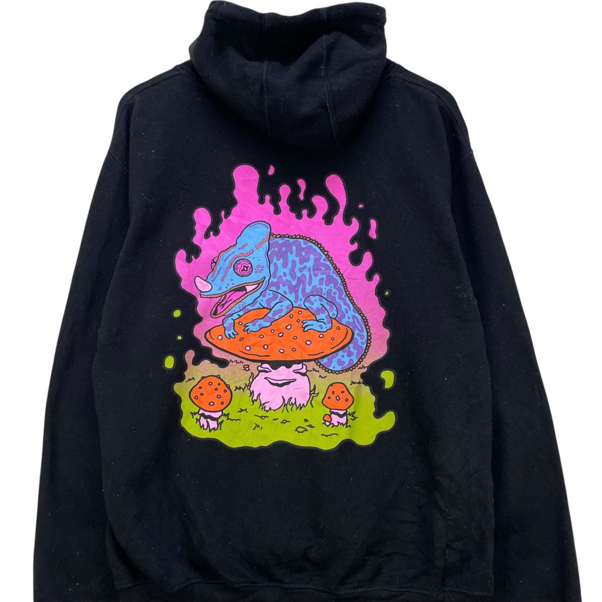 Japanese Brand 💥Vintage Alab Gecko Printed Hoodie Pullover Size US M / EU 48-50 / 2 - 3 Thumbnail