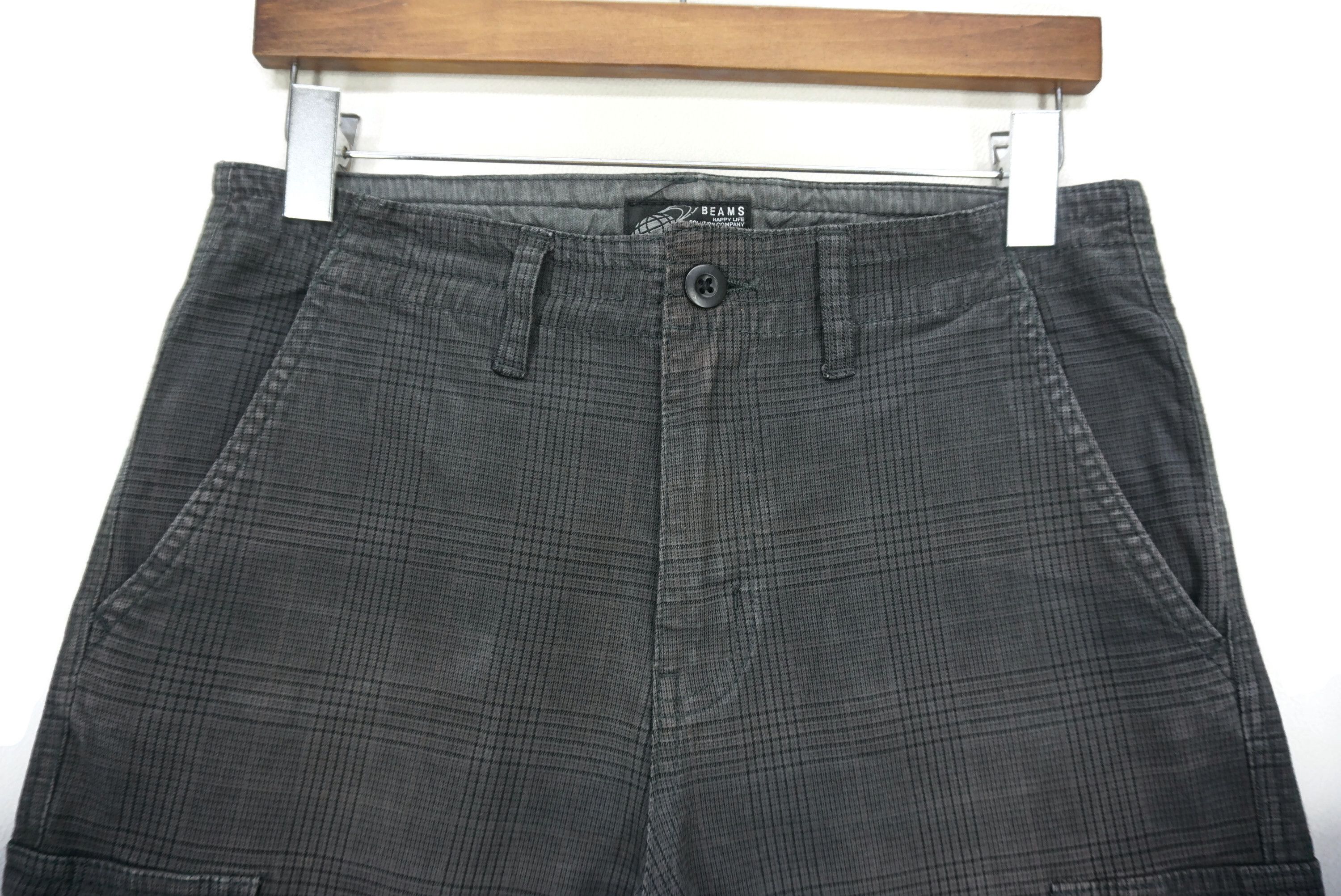 Japanese Brand Beams Pants fit W31xL33 Checkered Surplus Tactical Cargo Size US 28 / EU 44 - 3 Thumbnail