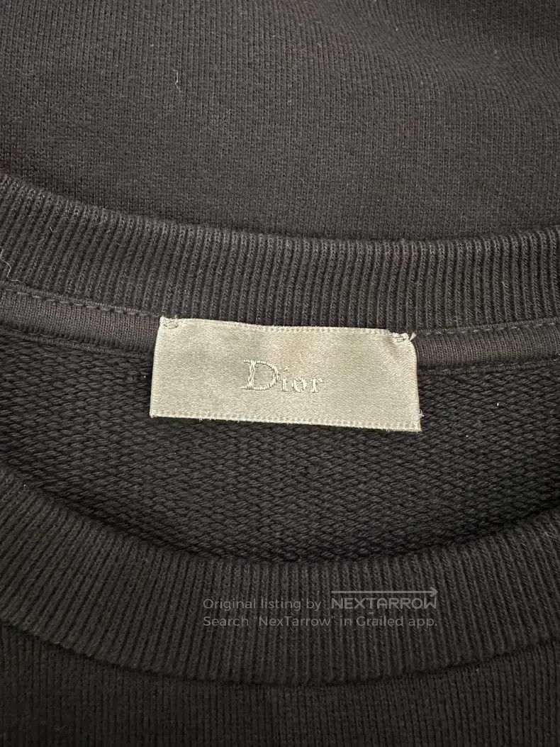 Dior Dior Black sweatshirt with cursive Logo embroidery Size US XS / EU 42 / 0 - 4 Thumbnail