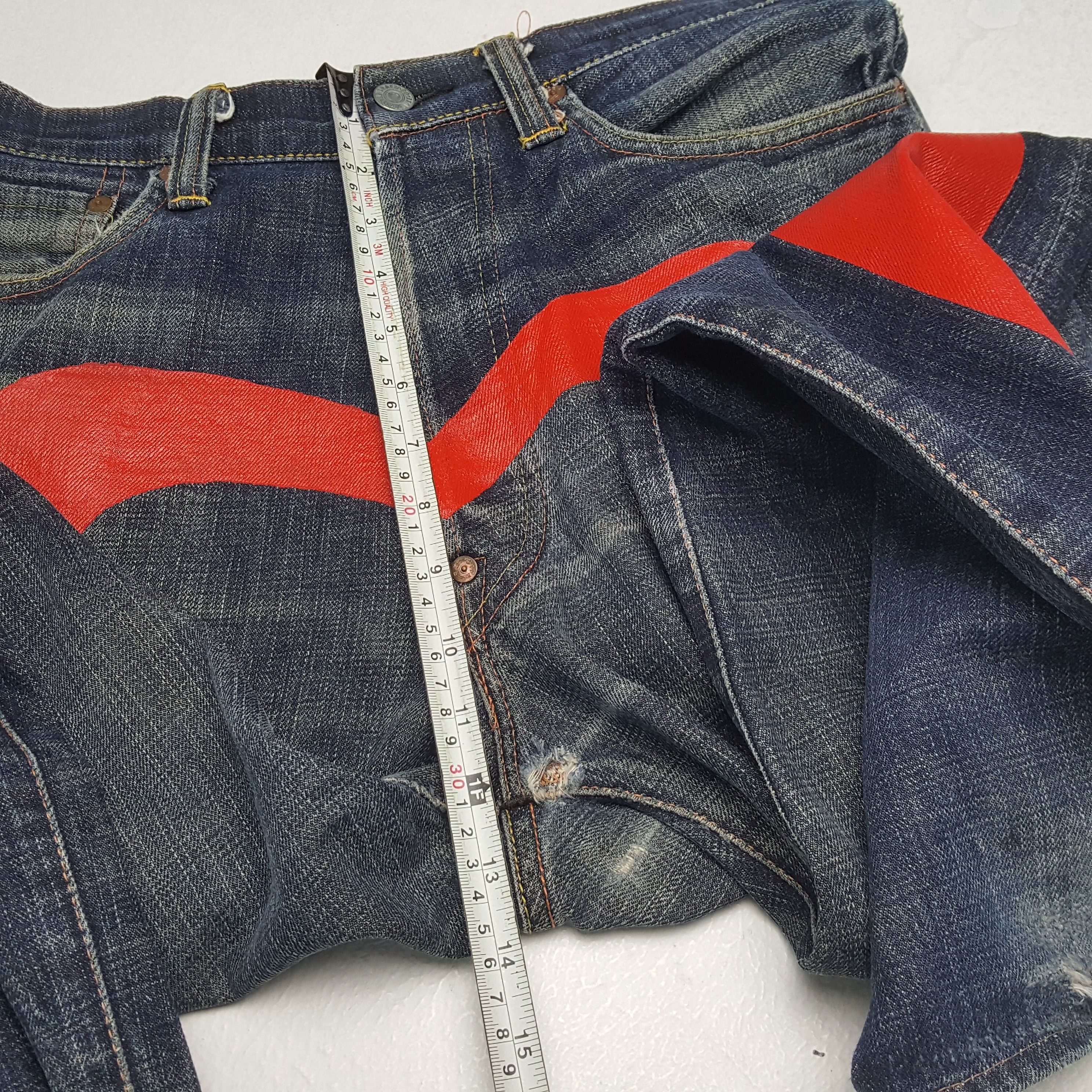 Evisu × Vintage EVISU Japanese Brand Streetwear Custom Daicock Jeans Size US 30 / EU 46 - 8 Thumbnail