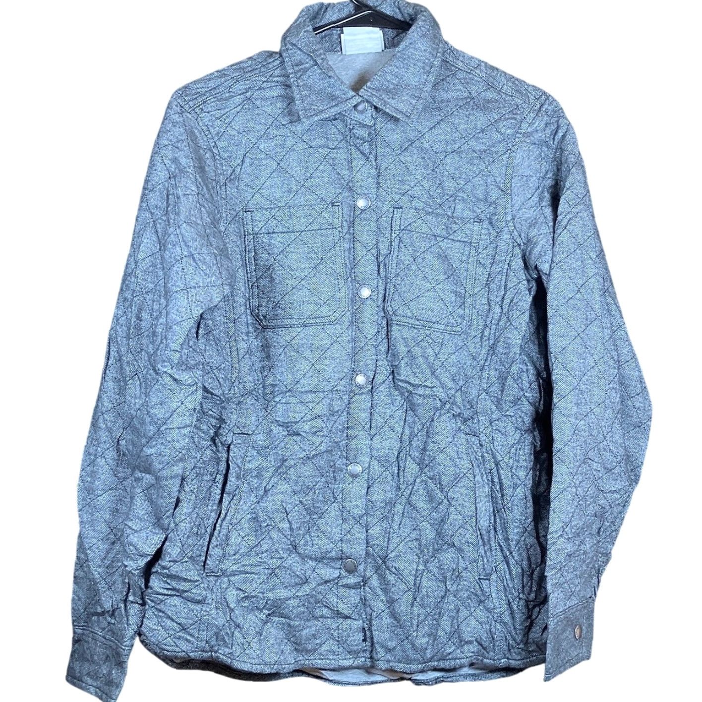 Dickies Dickies Womens Jacket Gray Quilted Snap Button Down Cotton Blend Small Jacket Womens Gray Cotton Blend Quilt Snap Button Down Casual Outdoor 90s? Size S / US 4 / IT 40 - 2 Thumbnail