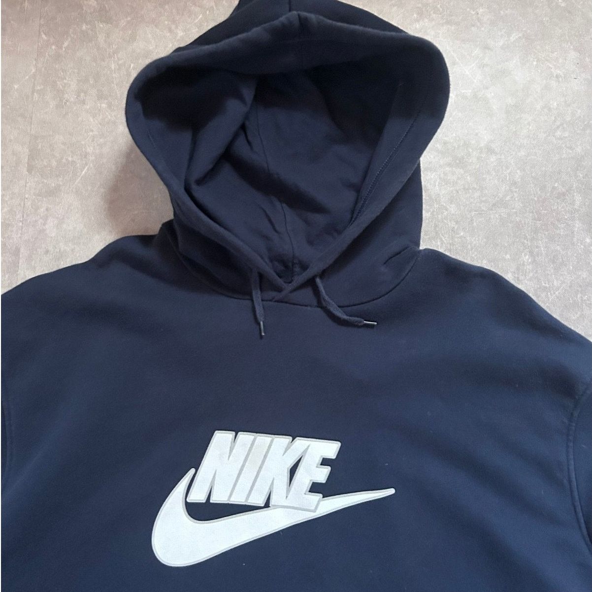 Nike 2000s Vintage Nike Navy Hoodie -XXL Size US XXL / EU 58 / 5 - 2 Thumbnail