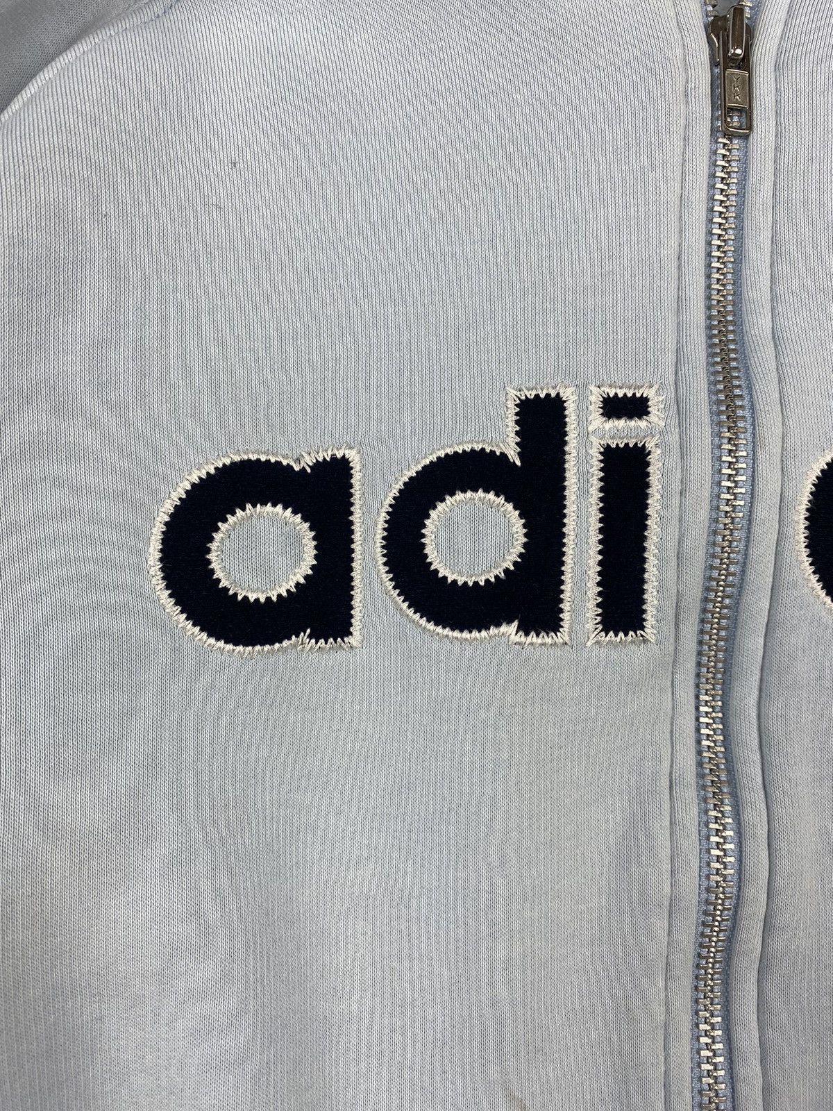 Adidas Vintage 00s Adidas Big Logo Dissected Baby Blue Hoodie Y2K Size US S / EU 44-46 / 1 - 6 Thumbnail