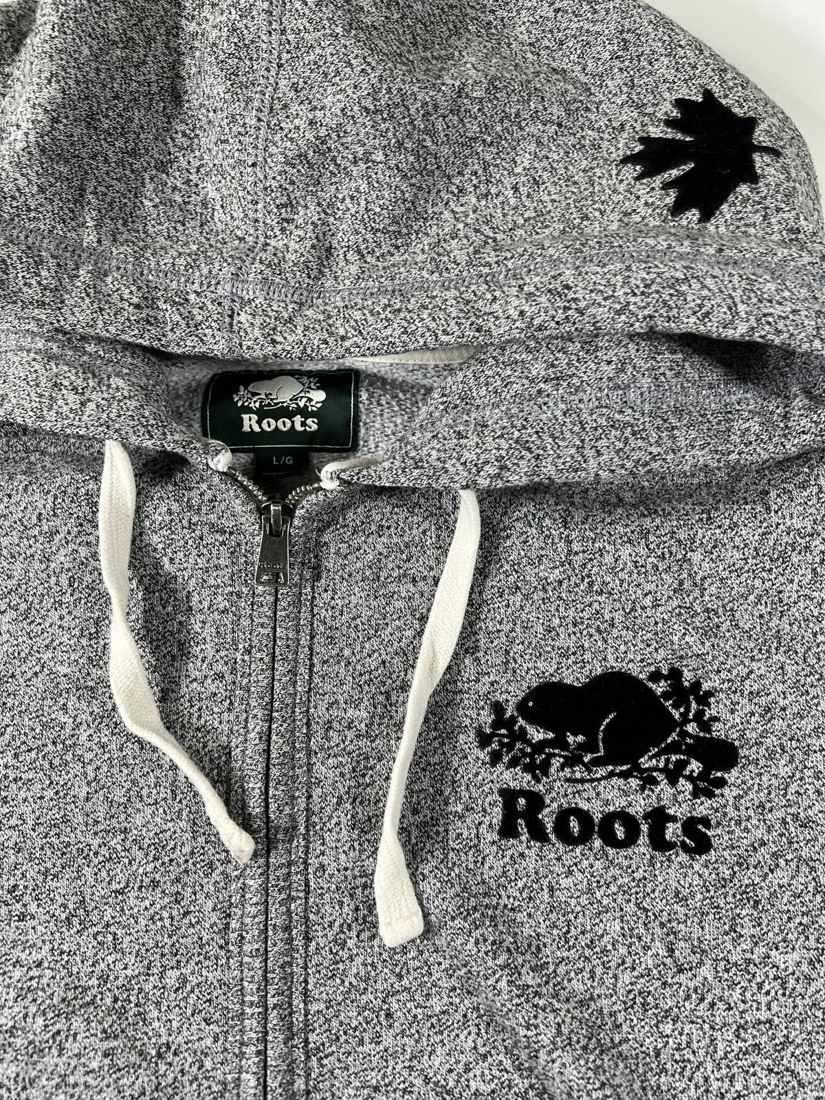 Roots Roots Grey Zip-Up Hoodie with Hood and Drawstrings Size US L / EU 52-54 / 3 - 2 Thumbnail