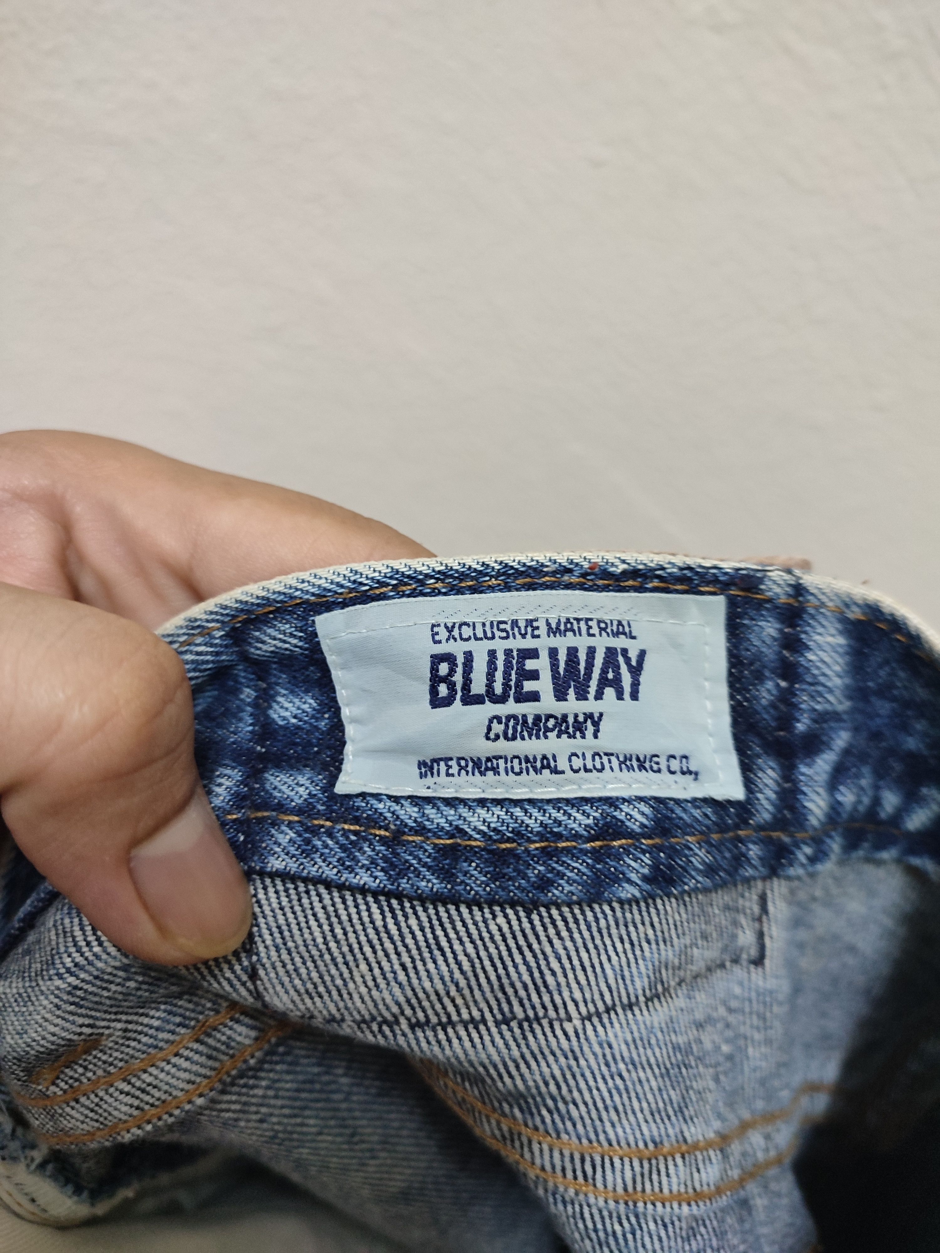 Japanese Brand Vintage Design Blue Way Acid Wash Denim Size US 31 - 13 Thumbnail