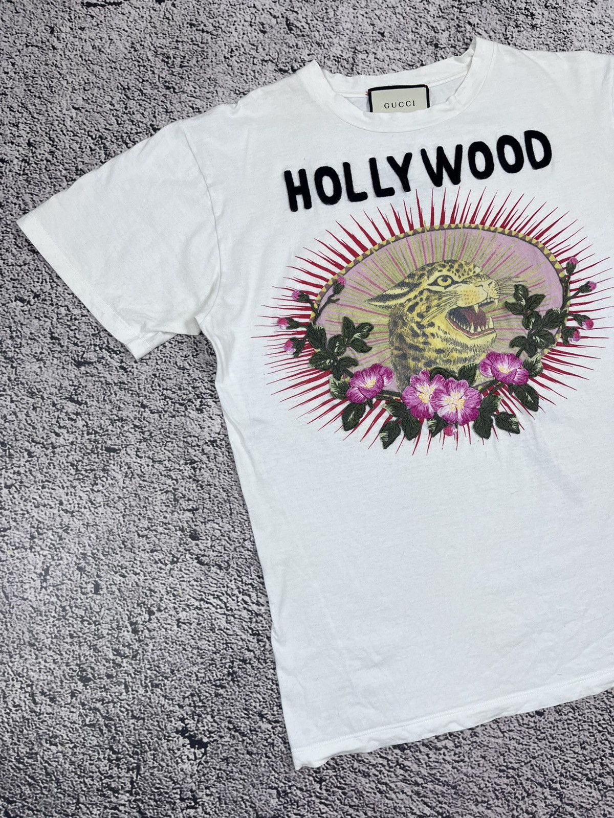 Gucci Gucci Hollywood Leopard Tee Size S Alessandro Michele Size US S / EU 44-46 / 1 - 2 Thumbnail
