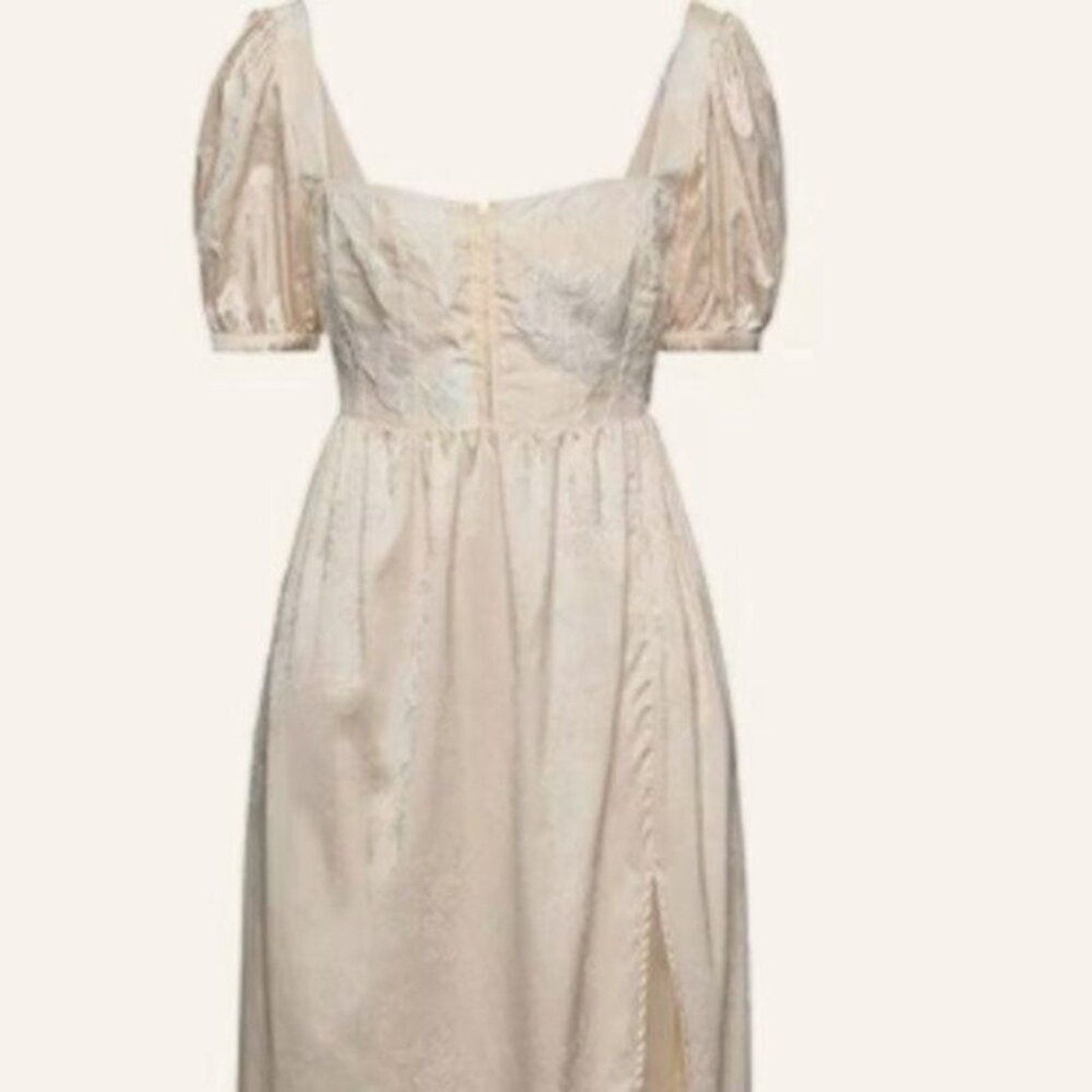 For Love & Lemons For Love and Lemons Brenda Midi Dress in Ivory M Size M / US 6-8 / IT 42-44 - 2 Thumbnail