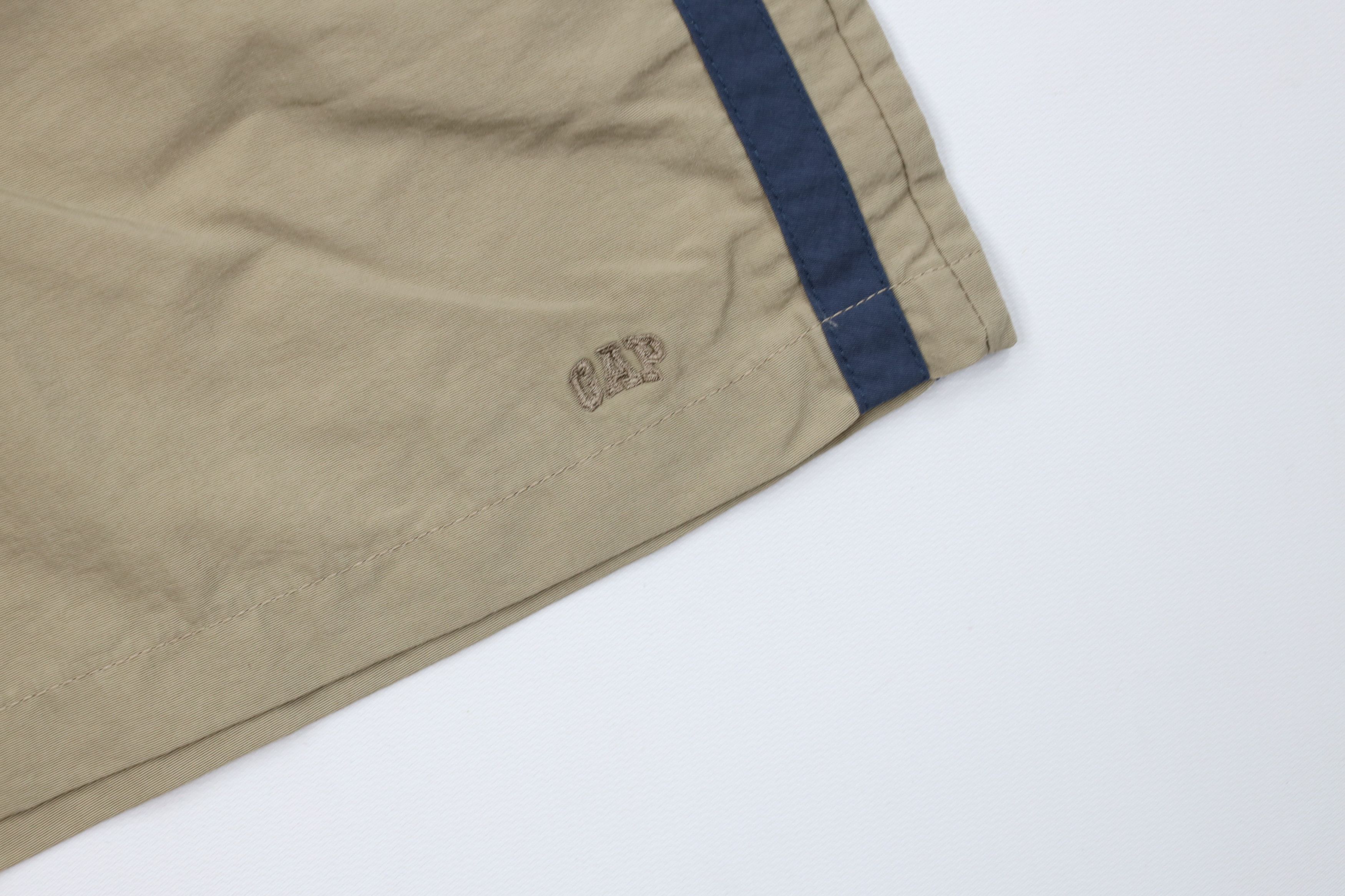 Gap Vintage Y2K 2004 Gap Spell Out Lined Above Knee Shorts Beige Size US 34 / EU 50 - 5 Thumbnail